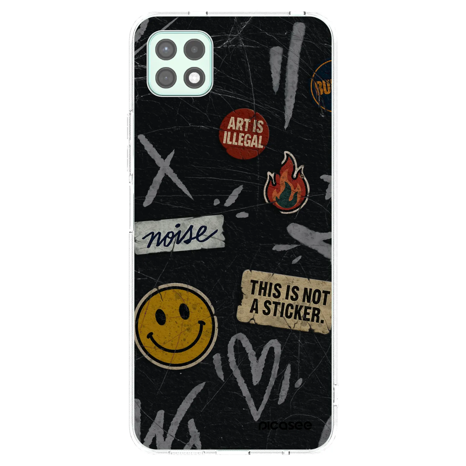 Picasee husă transparentă din silicon pentru Samsung Galaxy A22 A226B 5G - STICKERS x TAGS
