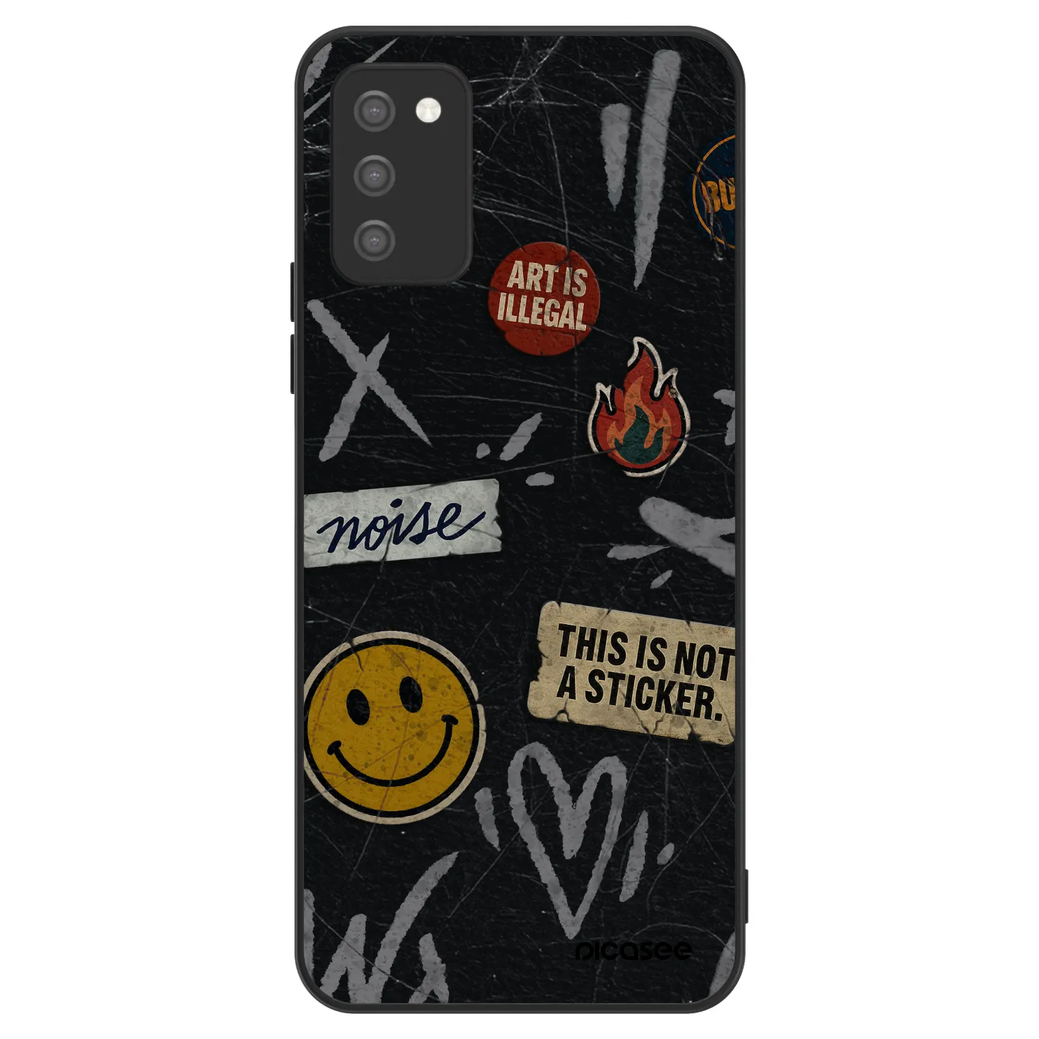 Picasee ULTIMATE CASE pentru Samsung Galaxy A02s A025G - STICKERS x TAGS