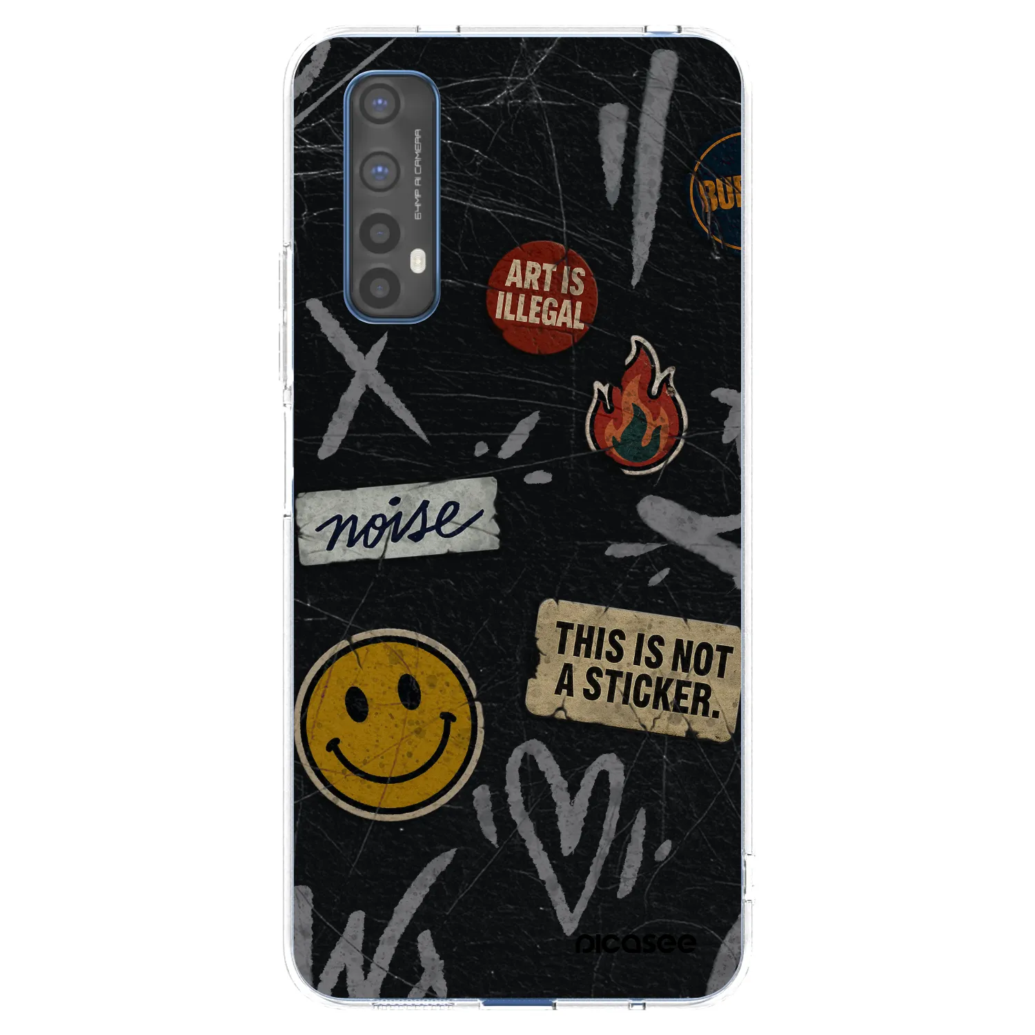 Picasee husă transparentă din silicon pentru Realme 7 - STICKERS x TAGS