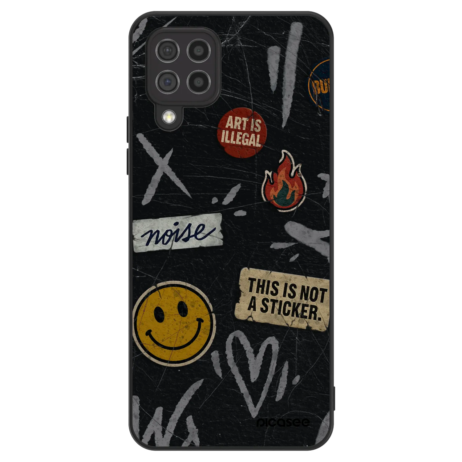 Picasee ULTIMATE CASE pentru Samsung Galaxy A22 A225F 4G - STICKERS x TAGS