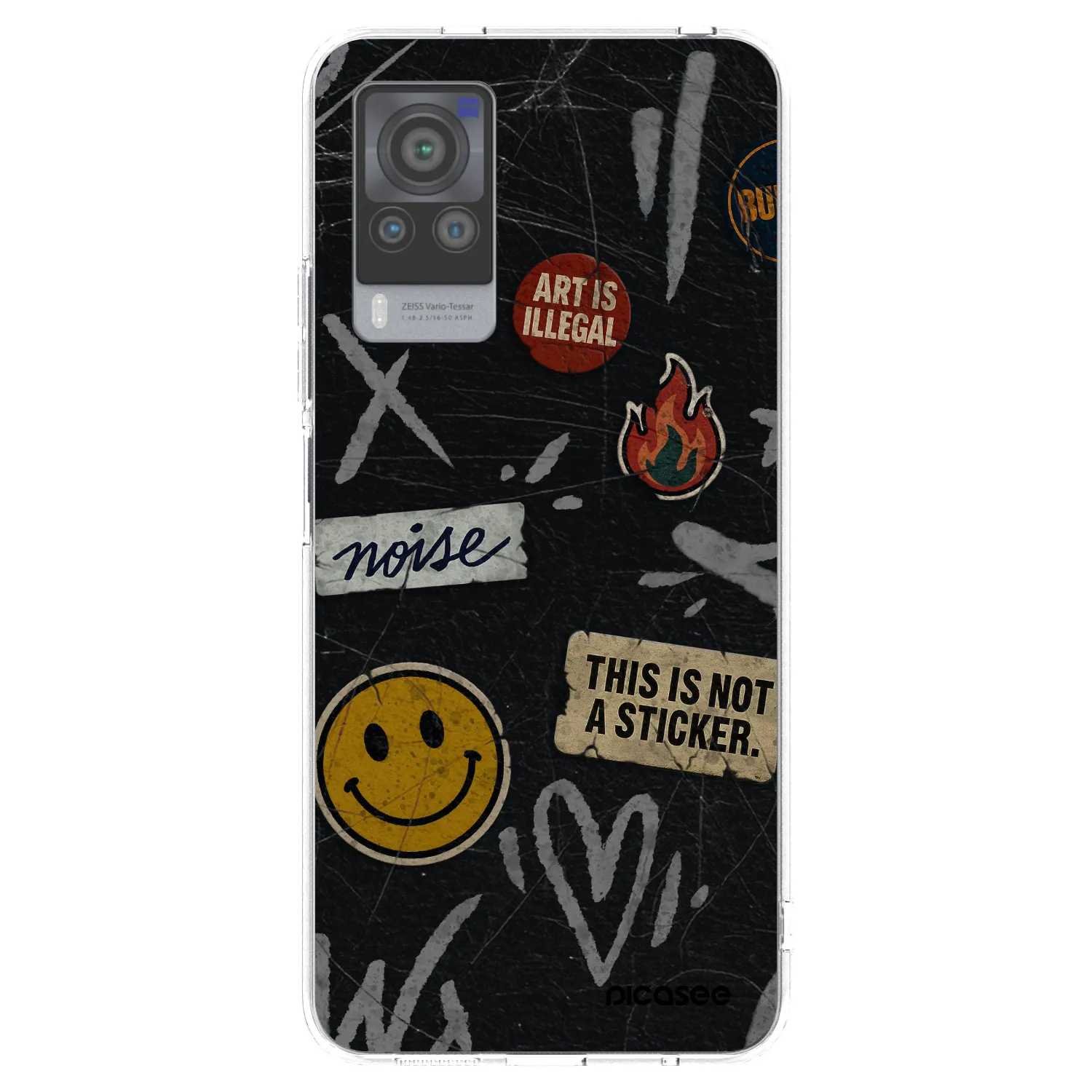 Picasee husă transparentă din silicon pentru Vivo X60 Pro 5G - STICKERS x TAGS