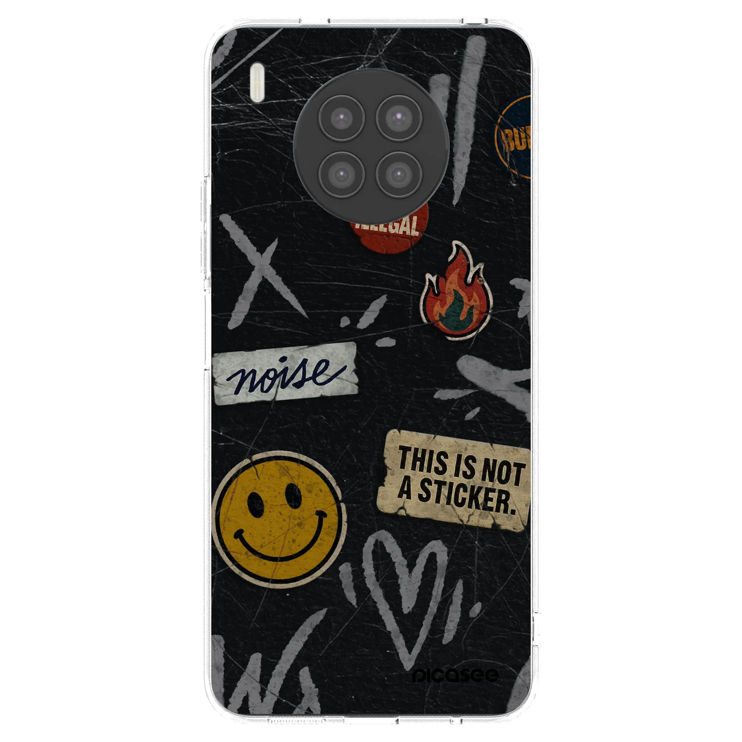 Picasee husă transparentă din silicon pentru Huawei Nova 8i - STICKERS x TAGS