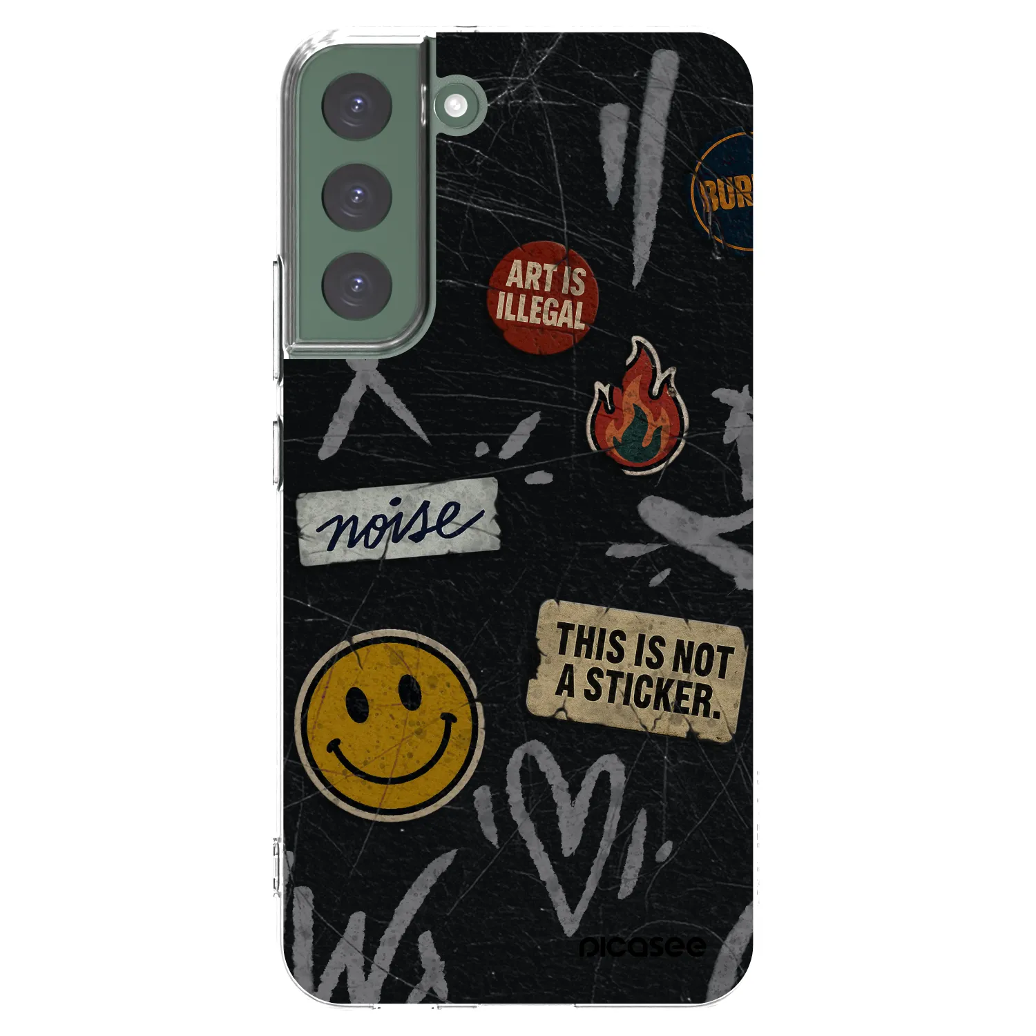 Picasee husă transparentă din silicon pentru Samsung Galaxy S22+ 5G - STICKERS x TAGS