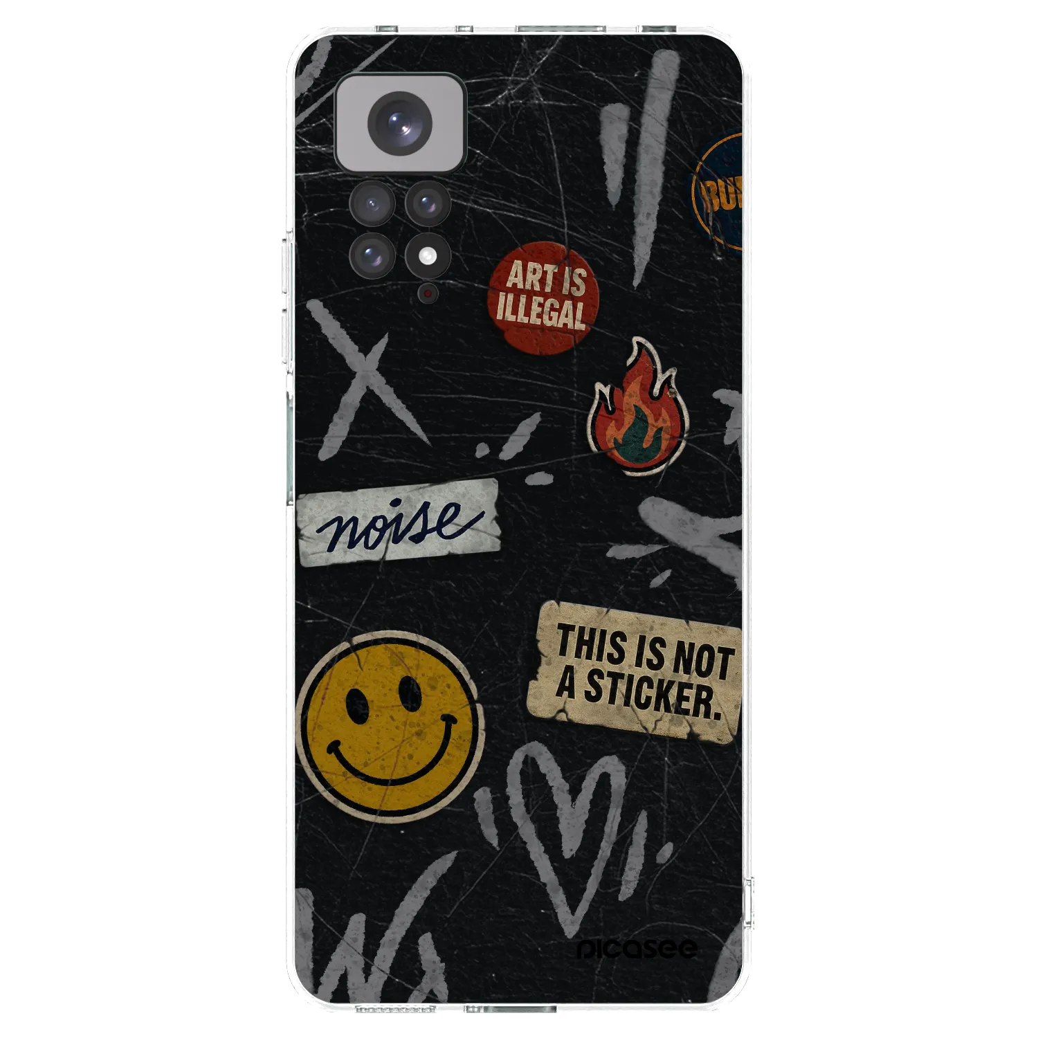 Picasee husă transparentă din silicon pentru Xiaomi Redmi Note 11S 4G - STICKERS x TAGS