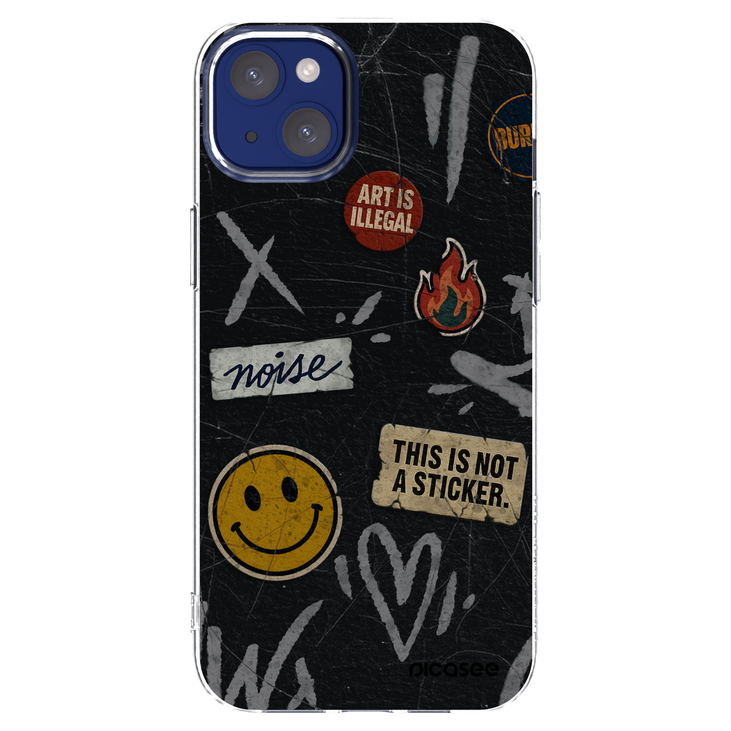 Picasee husă transparentă din silicon pentru Apple iPhone 14 Plus - STICKERS x TAGS