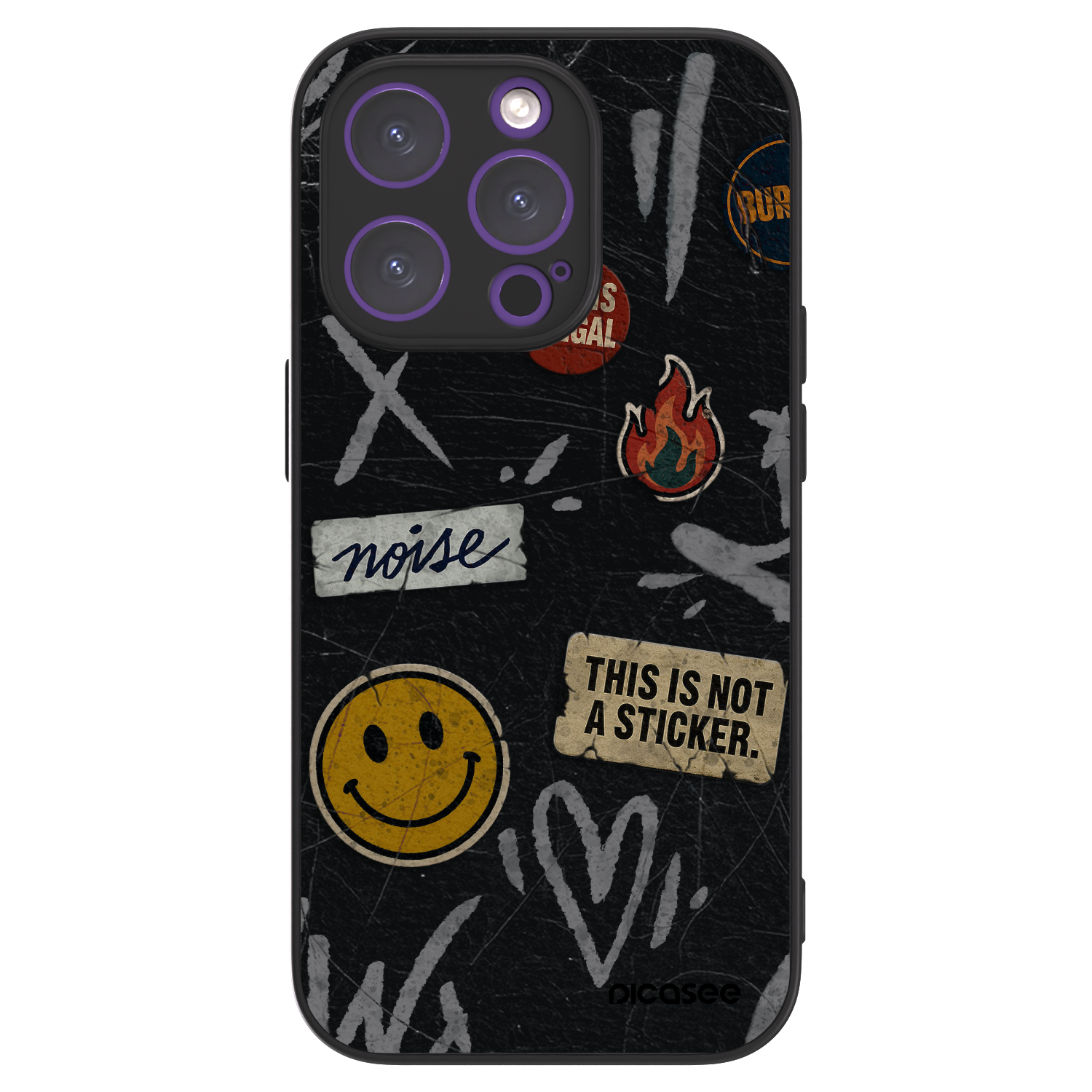 Picasee ULTIMATE CASE pentru Apple iPhone 14 Pro - STICKERS x TAGS