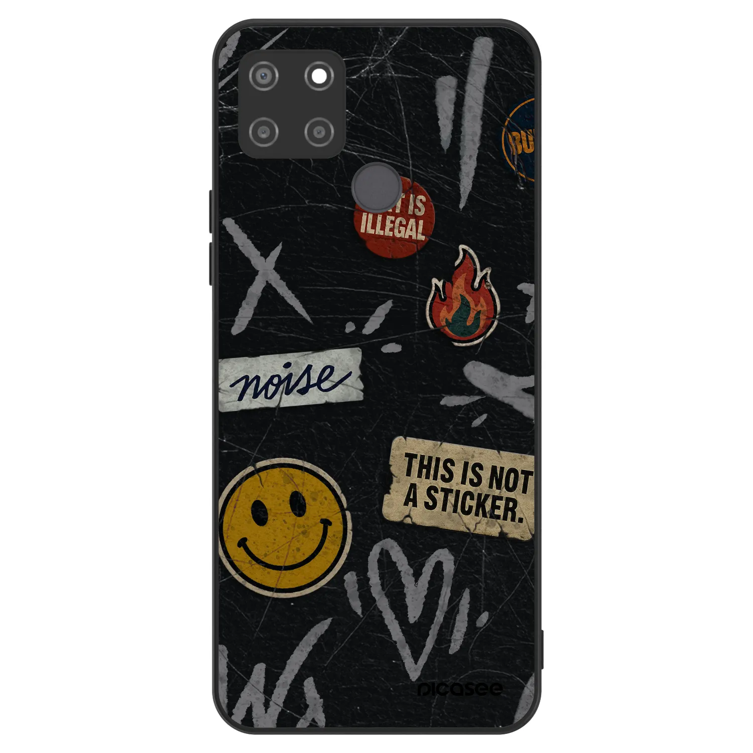 Picasee ULTIMATE CASE pentru Realme C21Y - STICKERS x TAGS