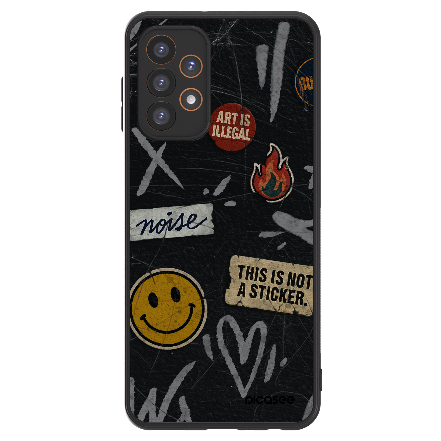 Picasee ULTIMATE CASE pentru Samsung Galaxy A23 A235F 4G - STICKERS x TAGS