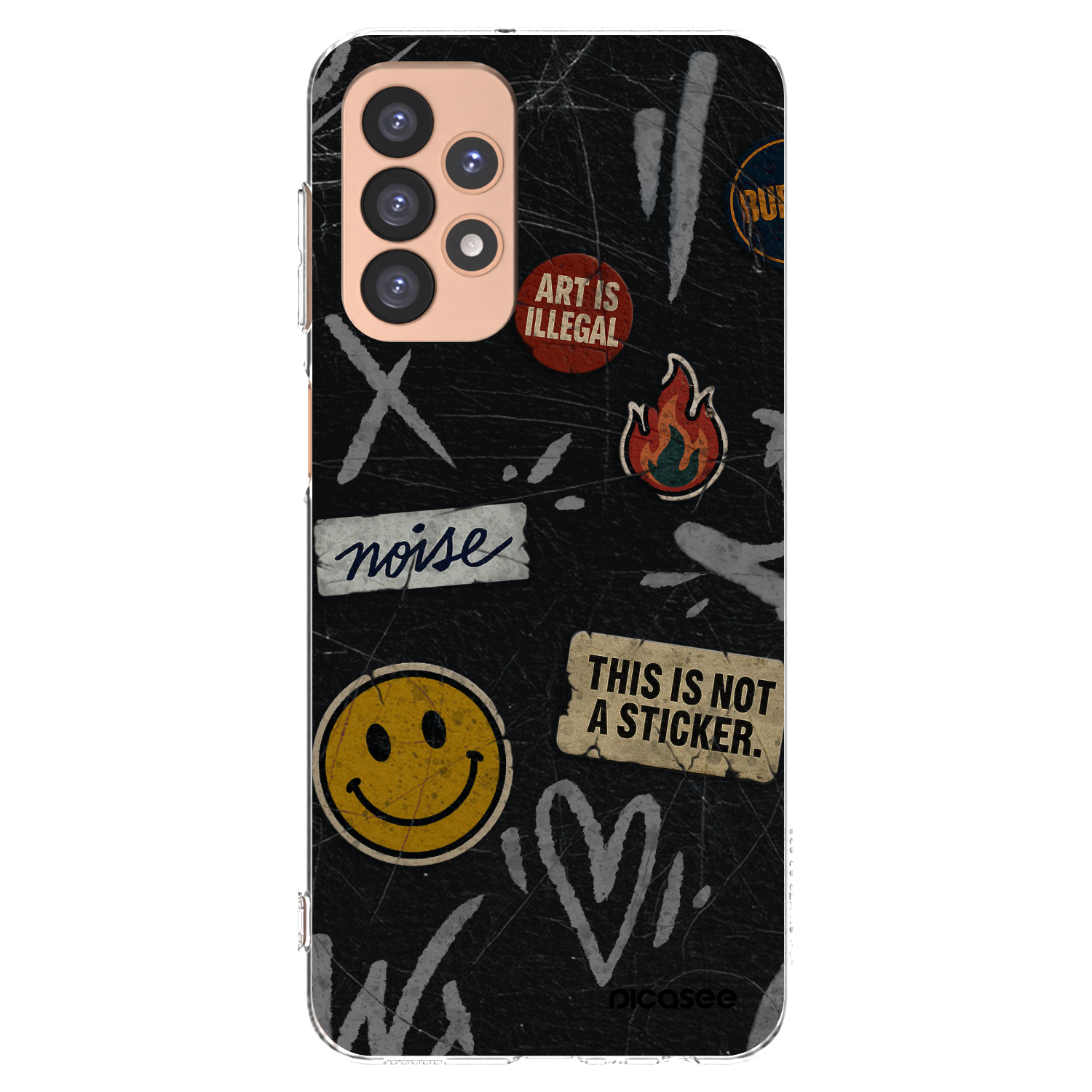 Picasee husă transparentă din silicon pentru Samsung Galaxy A23 A236B 5G - STICKERS x TAGS