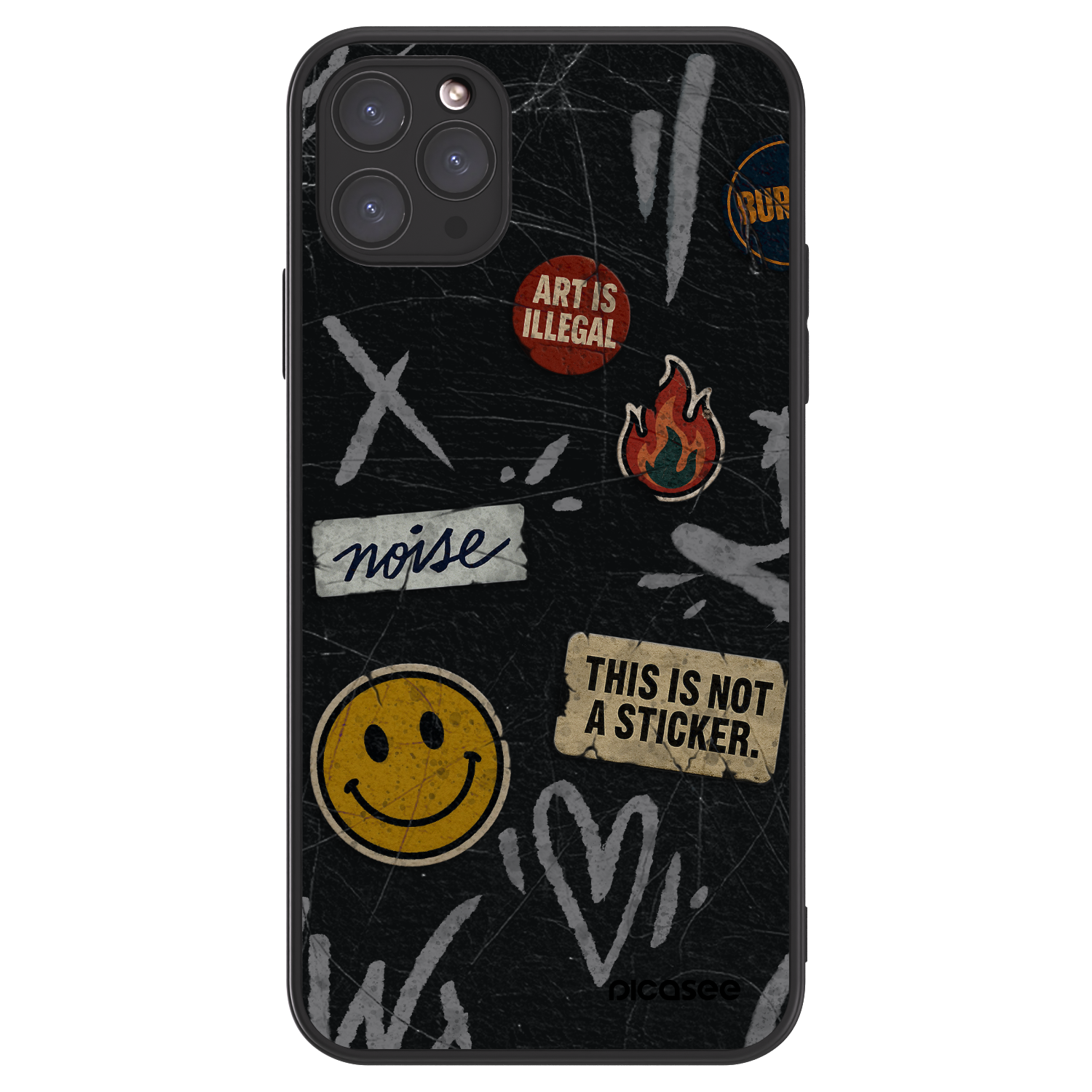 Picasee ULTIMATE CASE MagSafe pentru Apple iPhone 11 Pro Max - STICKERS x TAGS