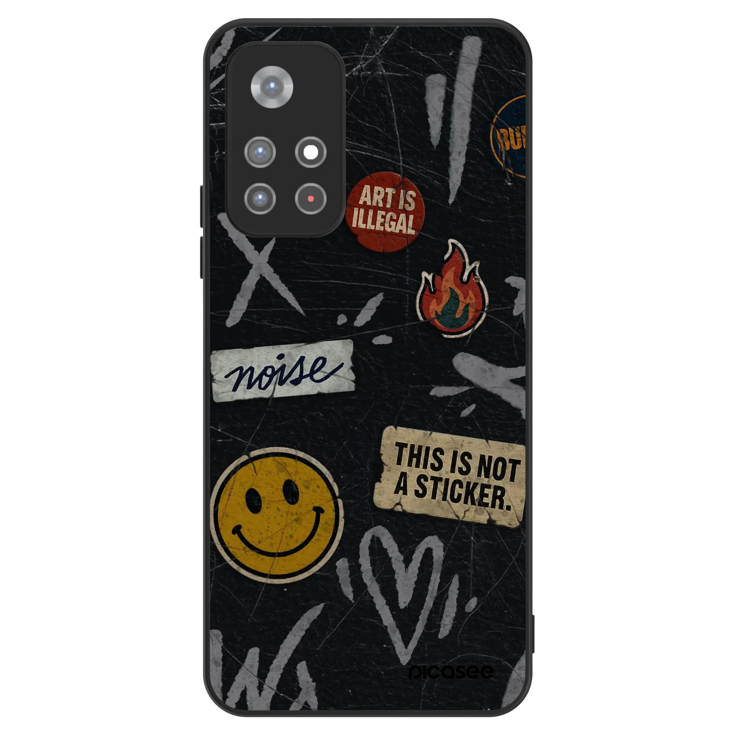 Picasee ULTIMATE CASE pentru Xiaomi Redmi Note 11S 5G - STICKERS x TAGS