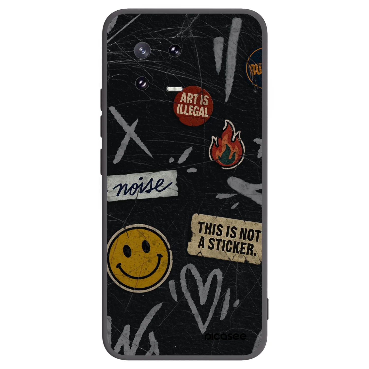 Picasee husă neagră din silicon pentru Xiaomi 13 Pro - STICKERS x TAGS