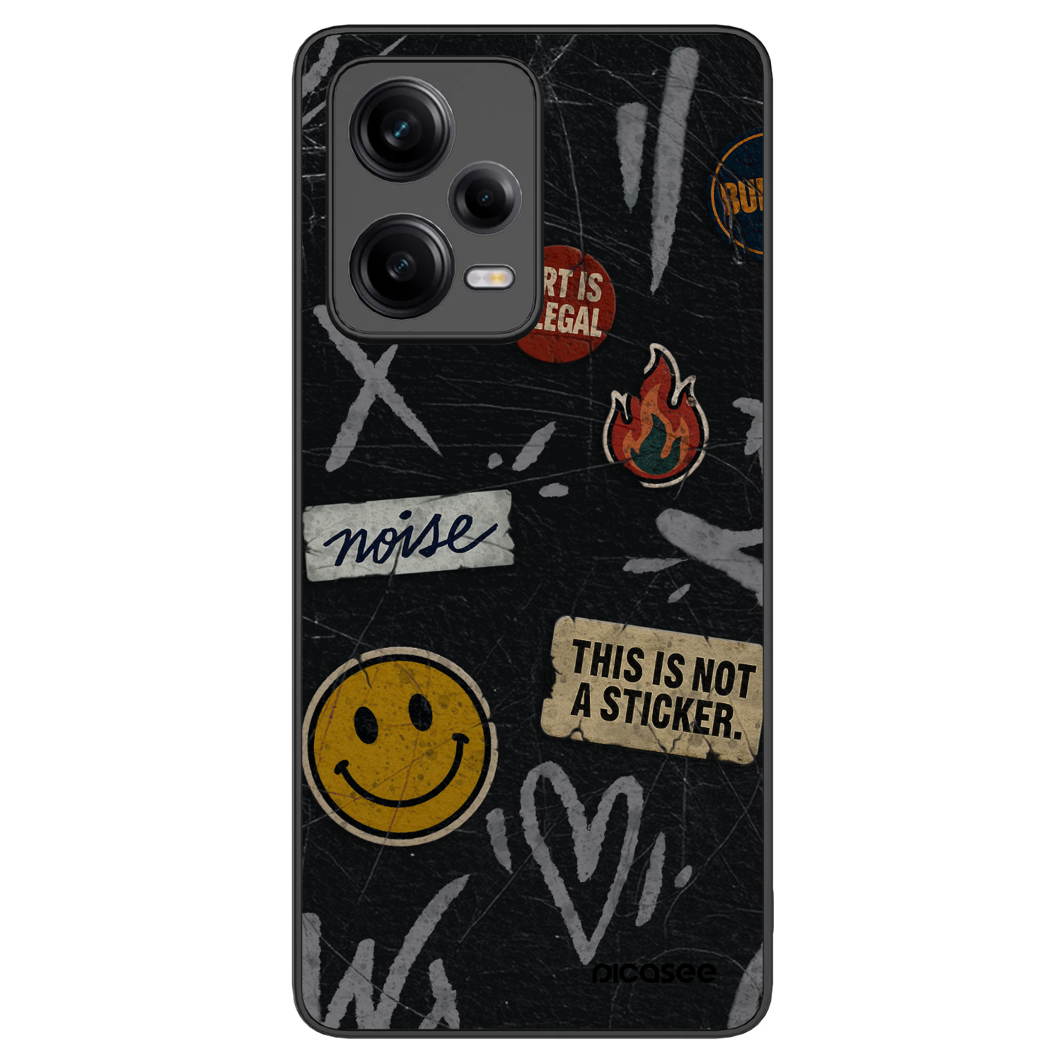 Picasee ULTIMATE CASE pentru Xiaomi Redmi Note 12 Pro+ 5G - STICKERS x TAGS