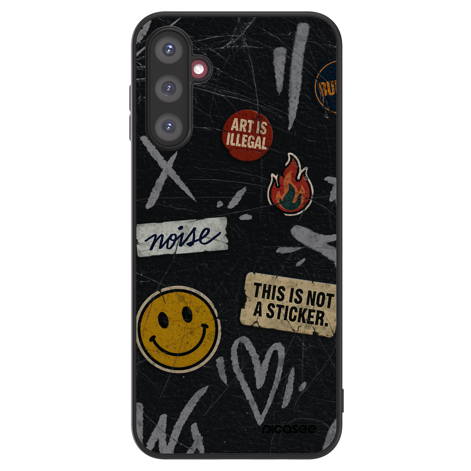 Picasee ULTIMATE CASE pentru Samsung Galaxy A14 4G A145R - STICKERS x TAGS