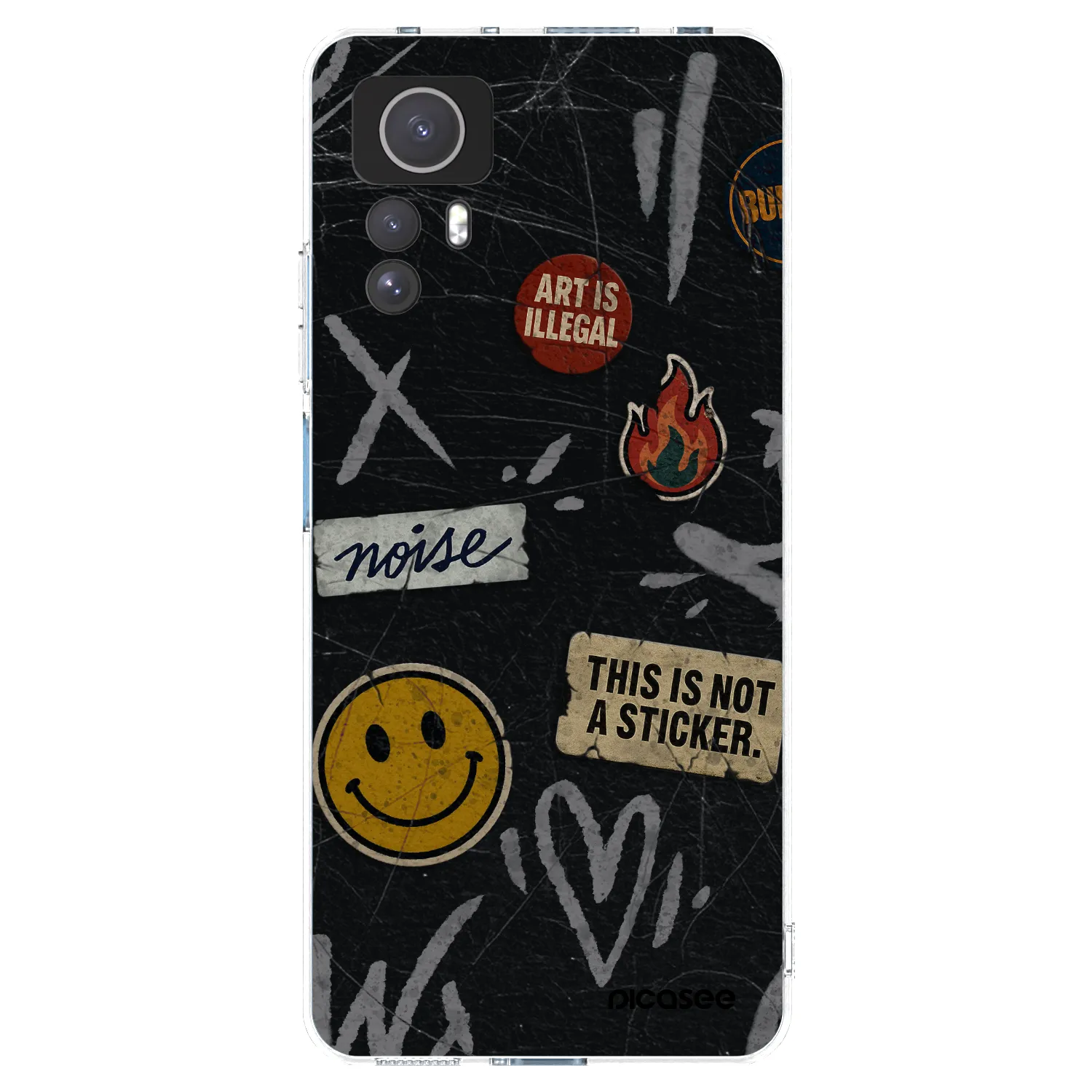 Picasee husă transparentă din silicon pentru Xiaomi Redmi Note 12S - STICKERS x TAGS