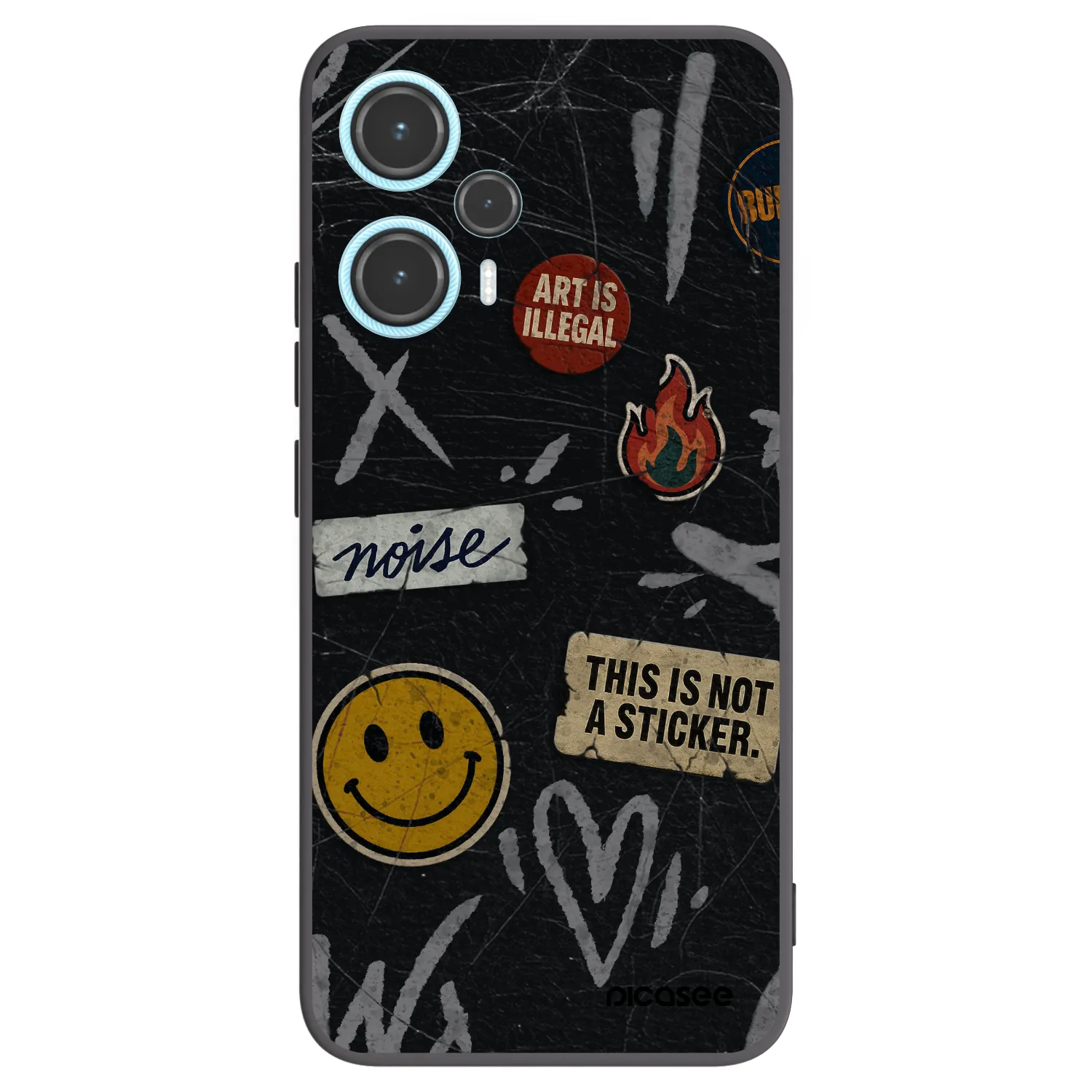 Picasee husă neagră din silicon pentru Xiaomi Poco F5 - STICKERS x TAGS