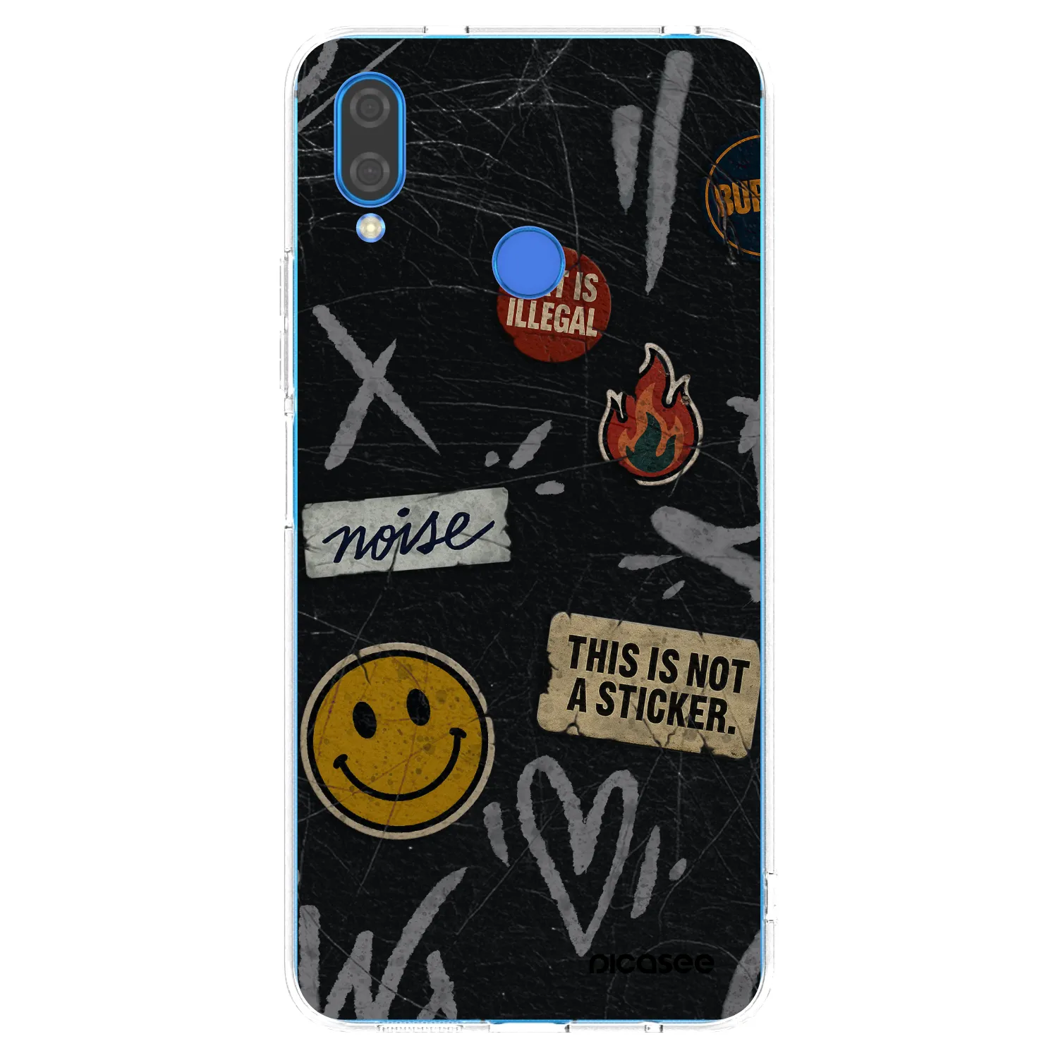 Picasee husă transparentă din silicon pentru Huawei Nova 3 - STICKERS x TAGS