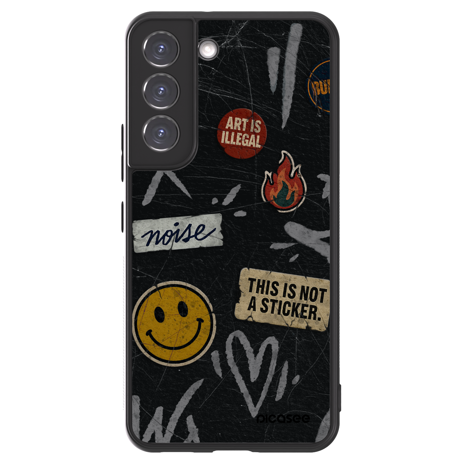 Picasee ULTIMATE CASE PowerShare pentru Samsung Galaxy S22 5G - STICKERS x TAGS