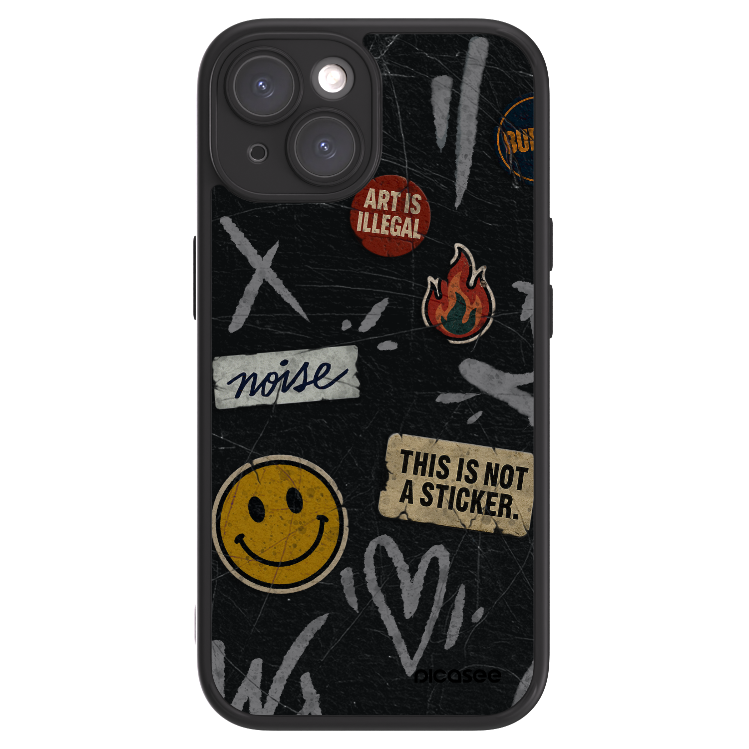 Picasee ULTIMATE CASE pentru Apple iPhone 15 - STICKERS x TAGS