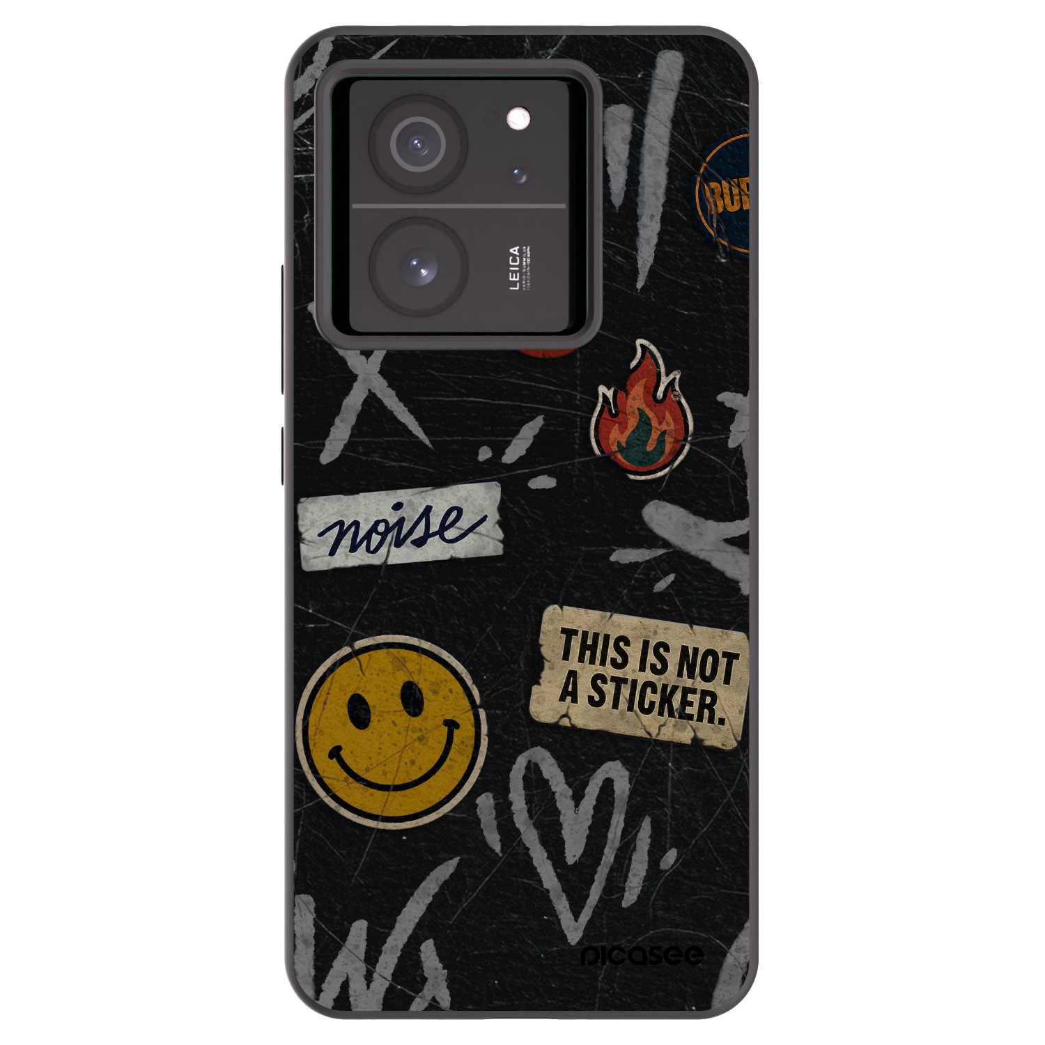 Picasee husă neagră din silicon pentru Xiaomi 13T - STICKERS x TAGS