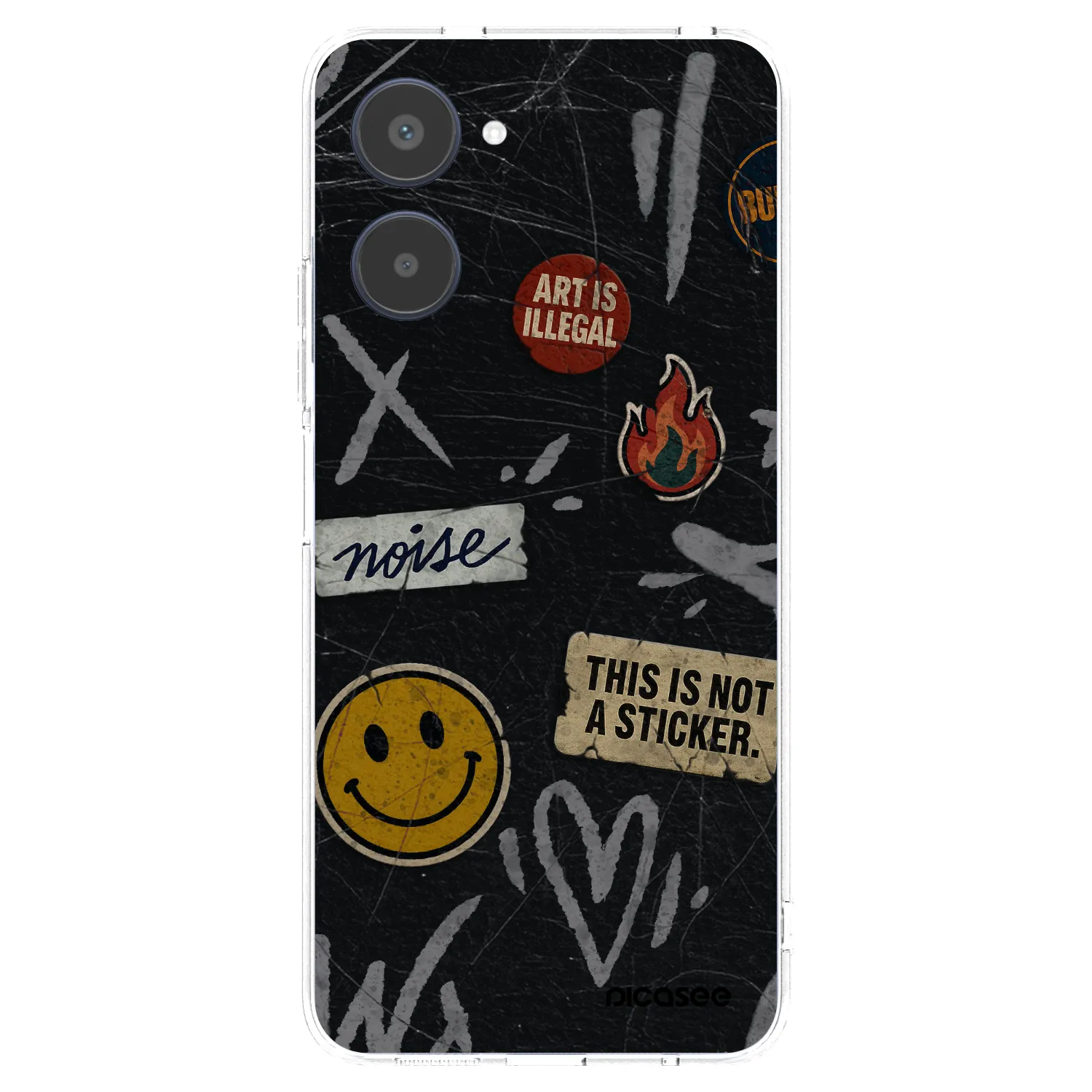 Picasee husă transparentă din silicon pentru Realme 10 4G - STICKERS x TAGS