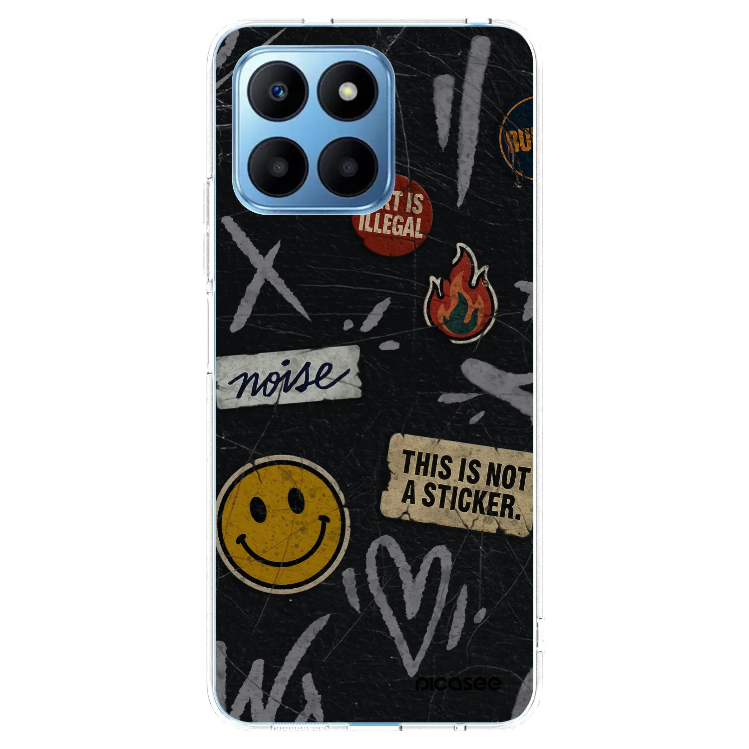 Picasee husă transparentă din silicon pentru Honor 70 Lite - STICKERS x TAGS