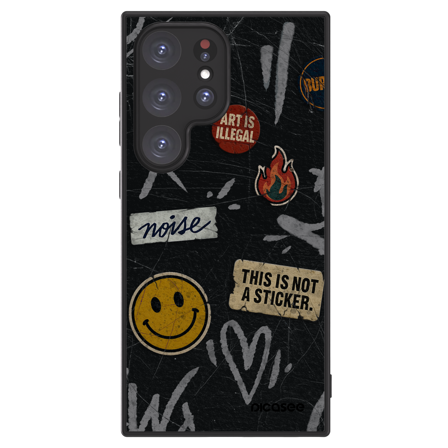 Picasee ULTIMATE CASE PowerShare pentru Samsung Galaxy S24 Ultra S928B 5G - STICKERS x TAGS
