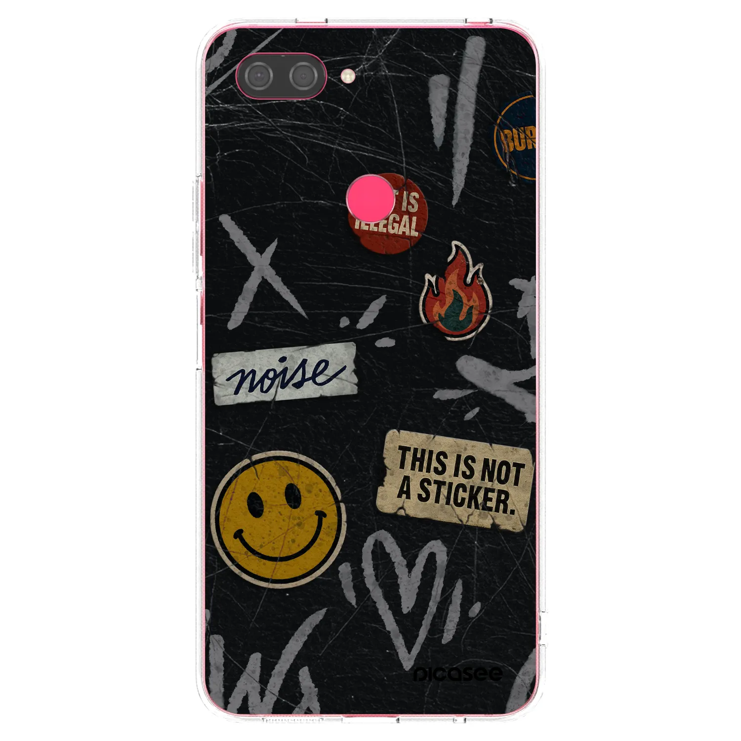 Picasee husă transparentă din silicon pentru Xiaomi Mi 8 Lite - STICKERS x TAGS