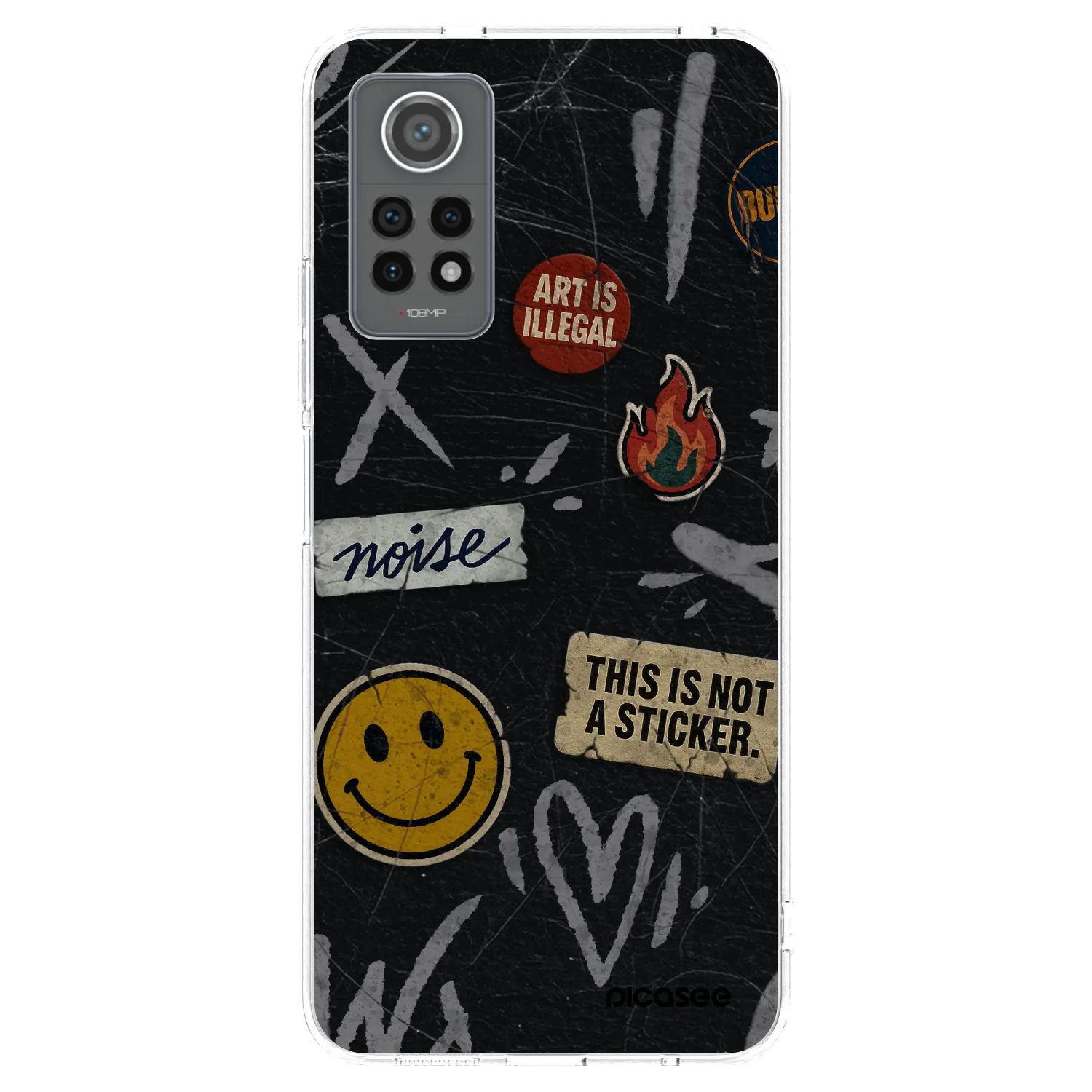 Picasee husă transparentă din silicon pentru Xiaomi Redmi Note 12 Pro 4G - STICKERS x TAGS
