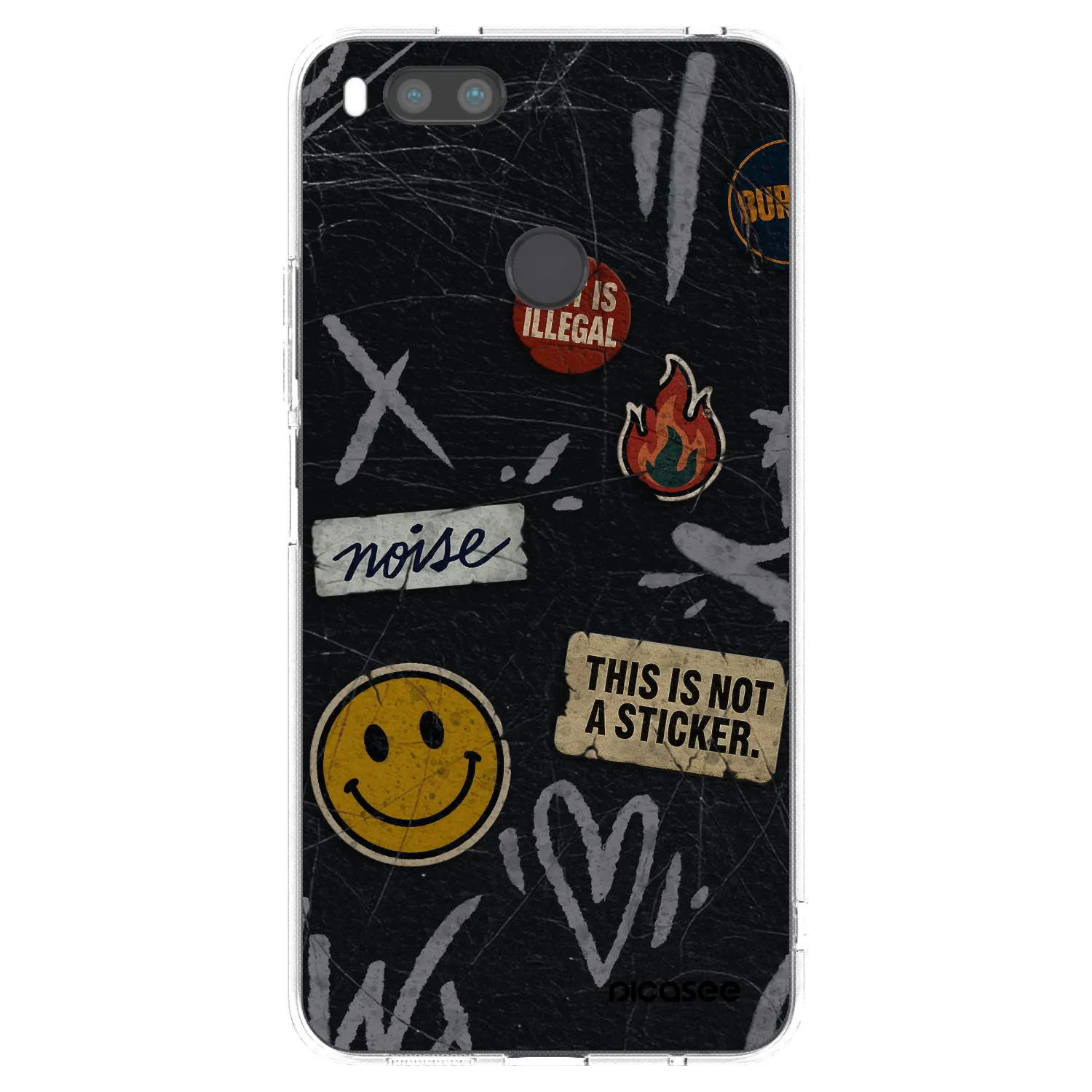 Picasee husă transparentă din silicon pentru Xiaomi Mi A1 Global - STICKERS x TAGS