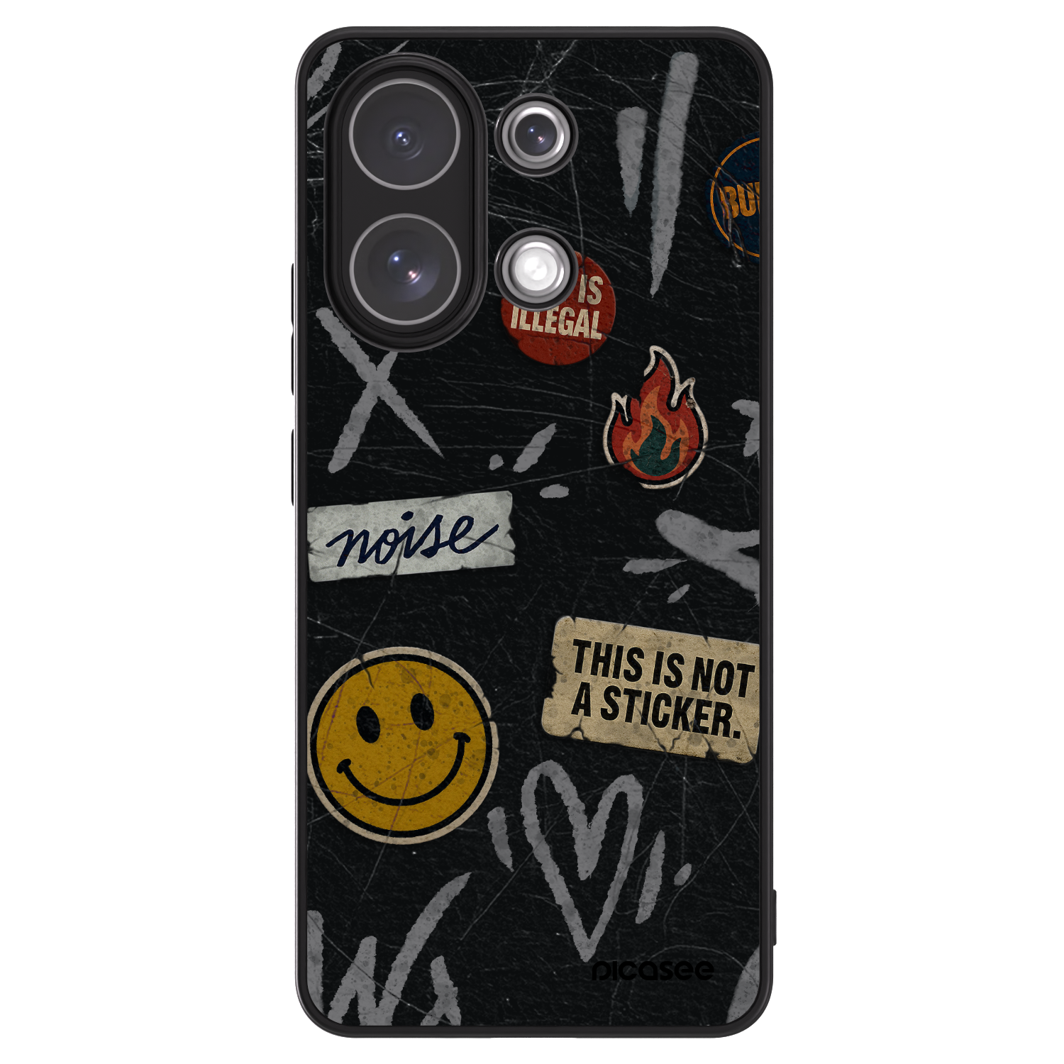 Picasee ULTIMATE CASE pentru Xiaomi Redmi Note 13 4G - STICKERS x TAGS