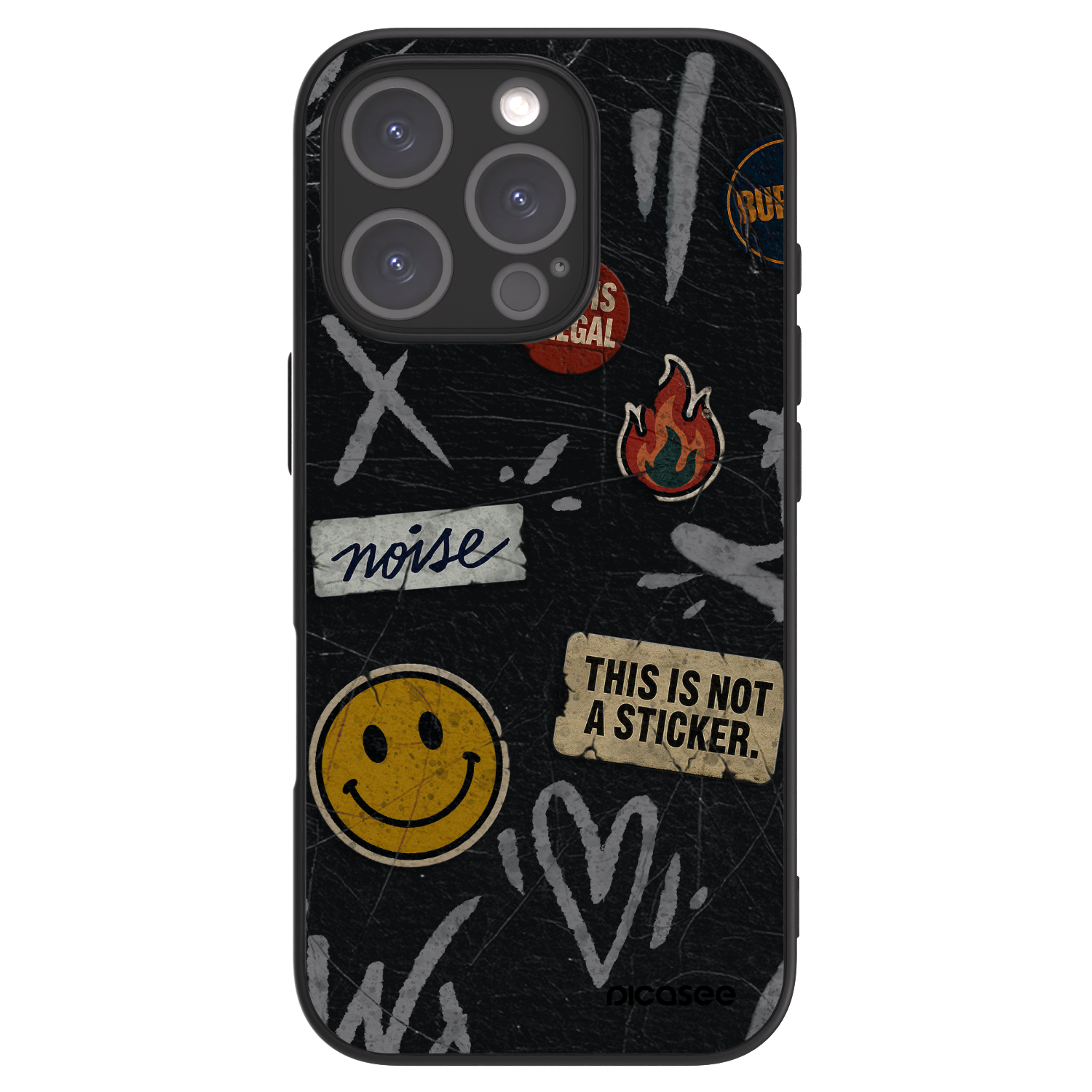 Picasee ULTIMATE CASE MagSafe pentru Apple iPhone 16 Pro - STICKERS x TAGS