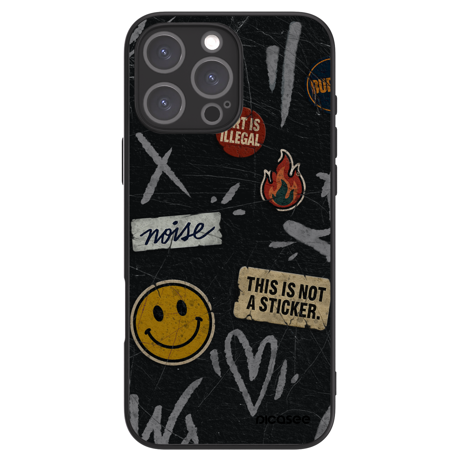 Picasee ULTIMATE CASE MagSafe pentru Apple iPhone 16 Pro Max - STICKERS x TAGS