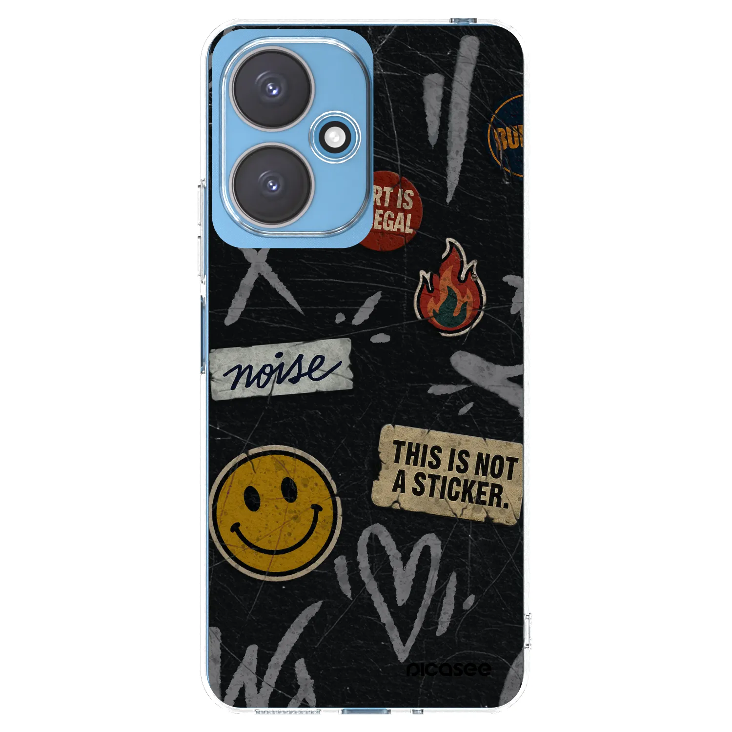 Picasee husă transparentă din silicon pentru Xiaomi Redmi 13C 5G - STICKERS x TAGS