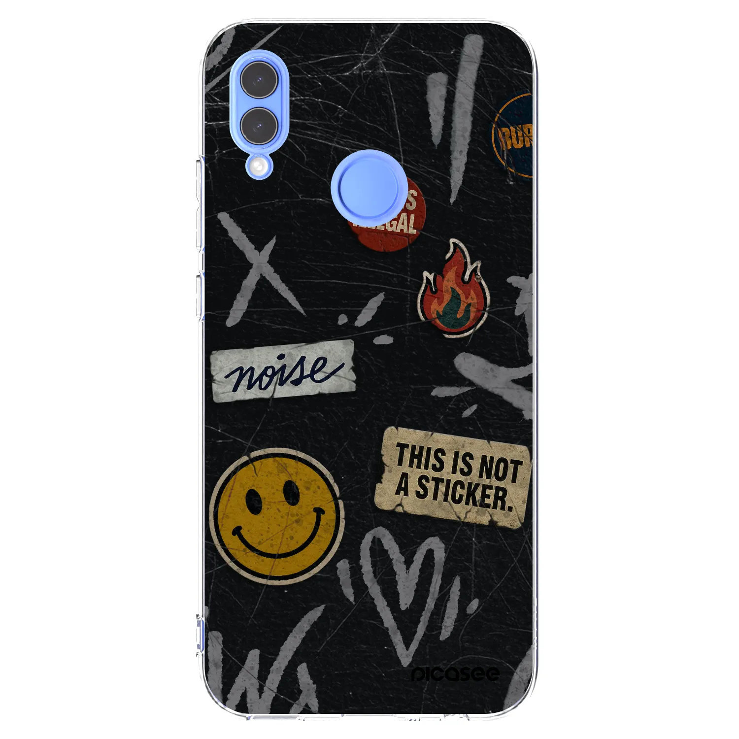 Picasee husă transparentă din silicon pentru Honor 10 Lite - STICKERS x TAGS