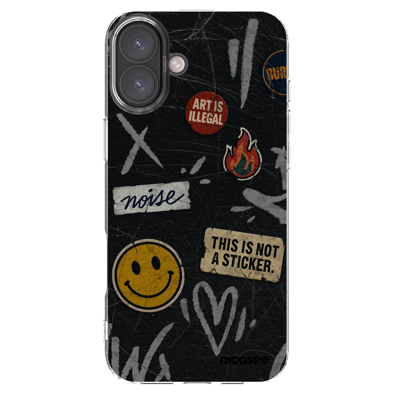 Picasee husă transparentă din silicon pentru Apple iPhone 16 Plus - STICKERS x TAGS