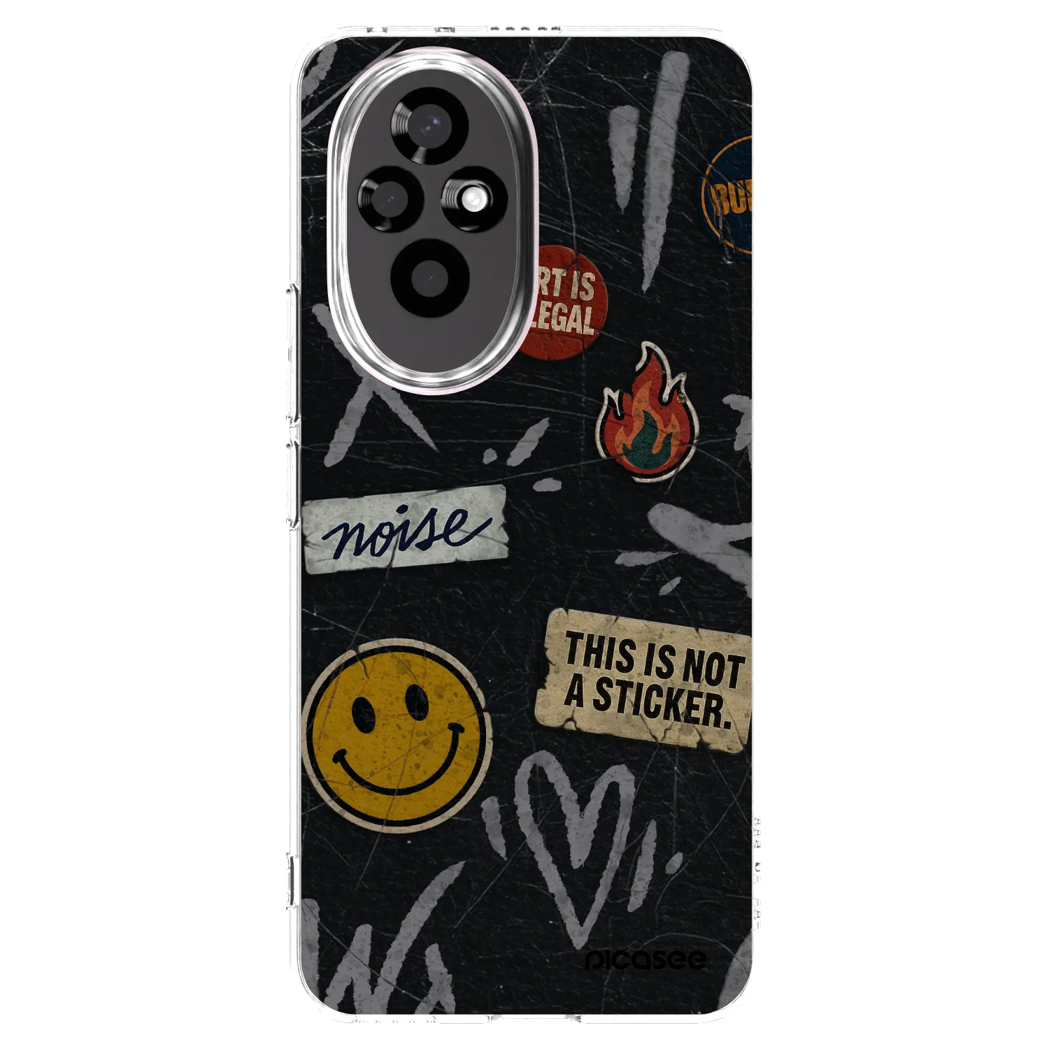 Picasee husă transparentă din silicon pentru Honor 200 Pro 5G - STICKERS x TAGS