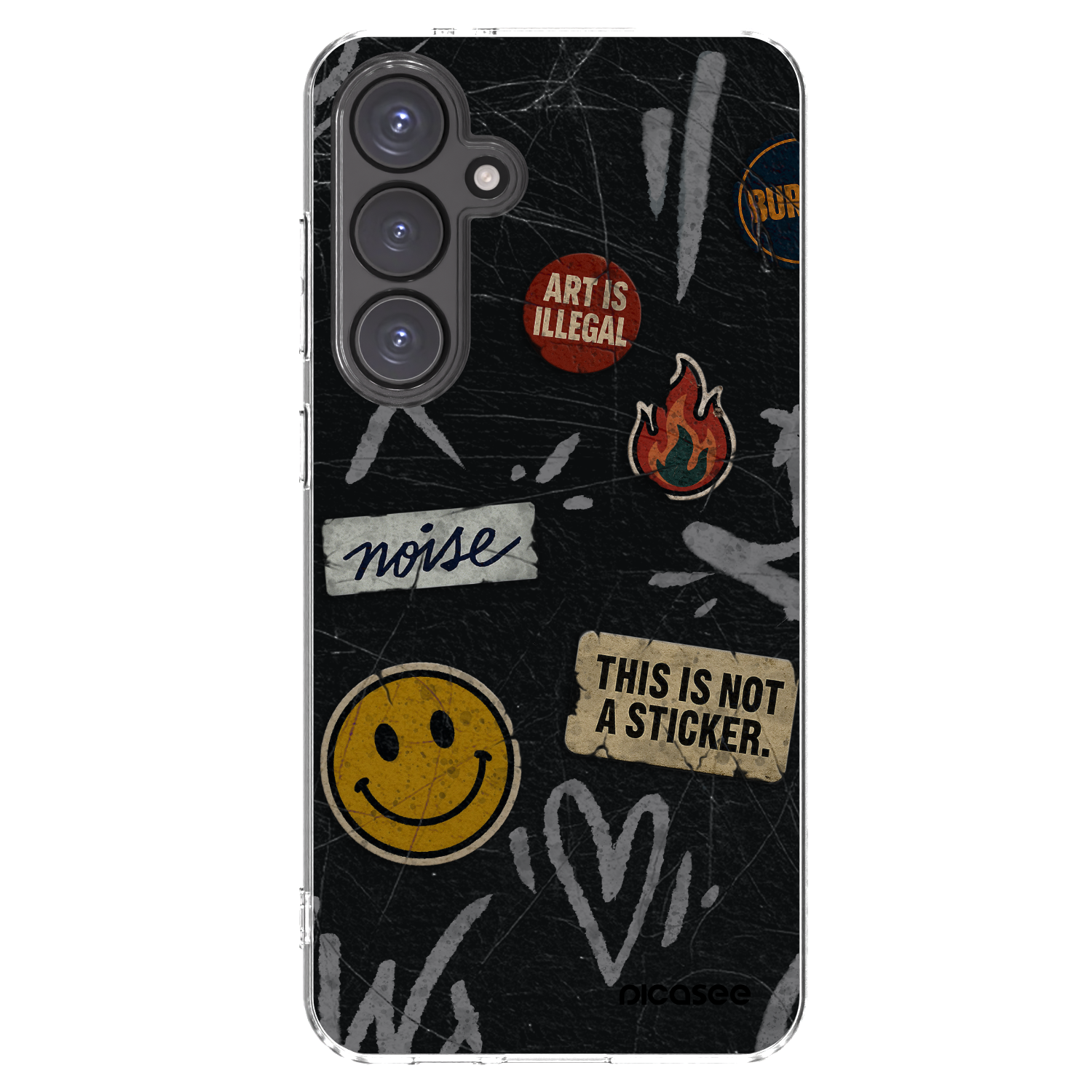 Picasee husă transparentă din silicon pentru Samsung Galaxy S24 FE S721B - STICKERS x TAGS