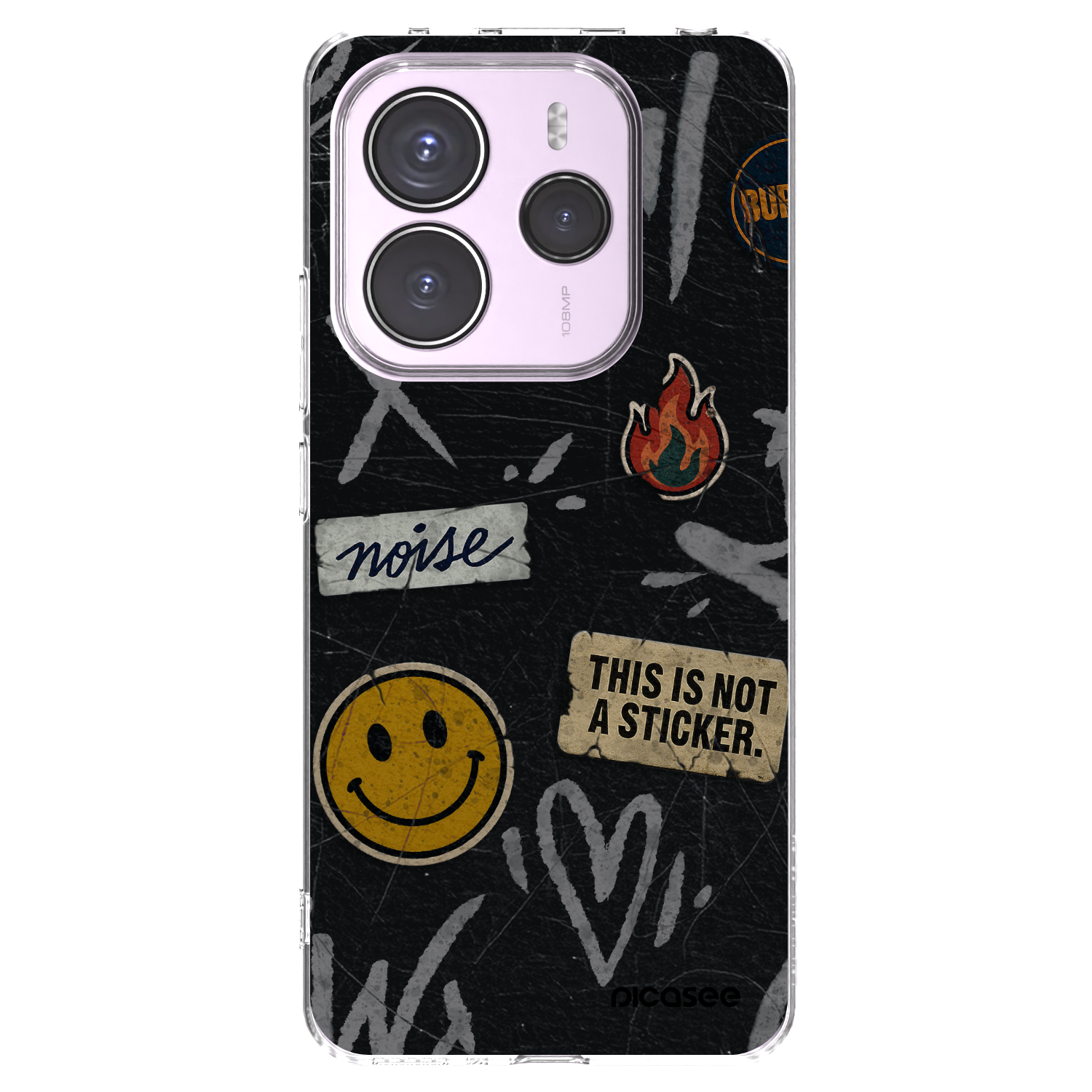 Picasee husă transparentă din silicon pentru Xiaomi Redmi Note 14 5G - STICKERS x TAGS