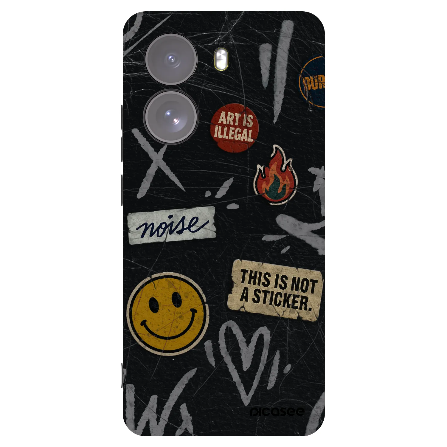 Picasee husă neagră din silicon pentru Xiaomi Poco X7 - STICKERS x TAGS