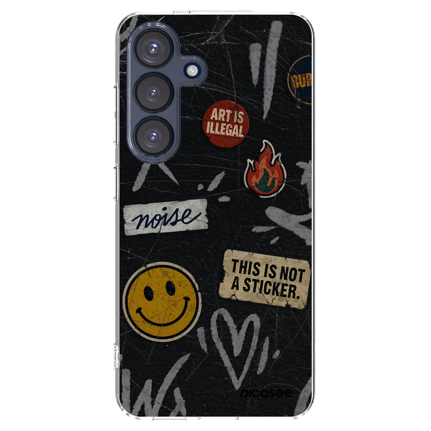 Picasee husă transparentă din silicon pentru Samsung Galaxy S25 5G - STICKERS x TAGS