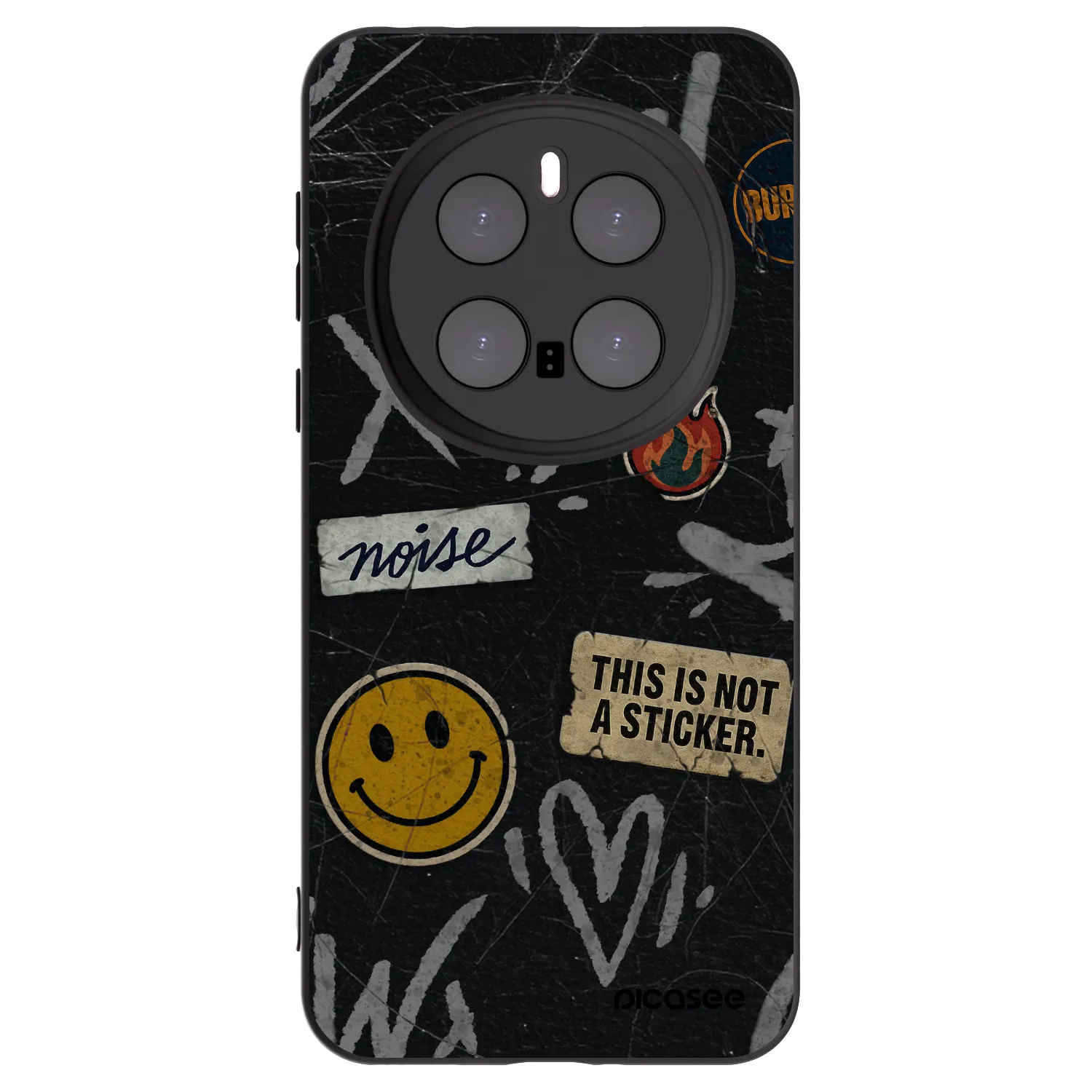 Picasee husă neagră din silicon pentru Honor Magic7 Pro 5G - STICKERS x TAGS
