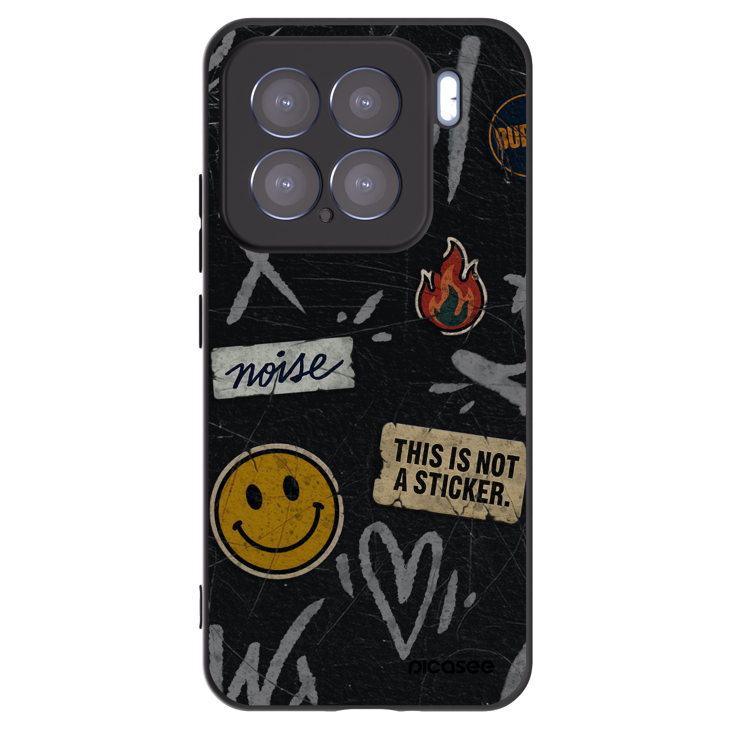 Picasee husă neagră din silicon pentru Xiaomi 15 - STICKERS x TAGS