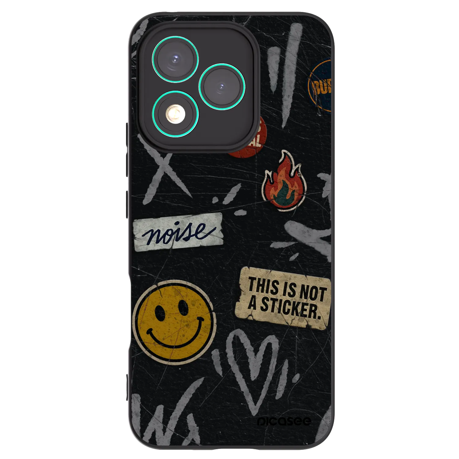 Picasee husă neagră din silicon pentru Honor 400 Lite 5G - STICKERS x TAGS