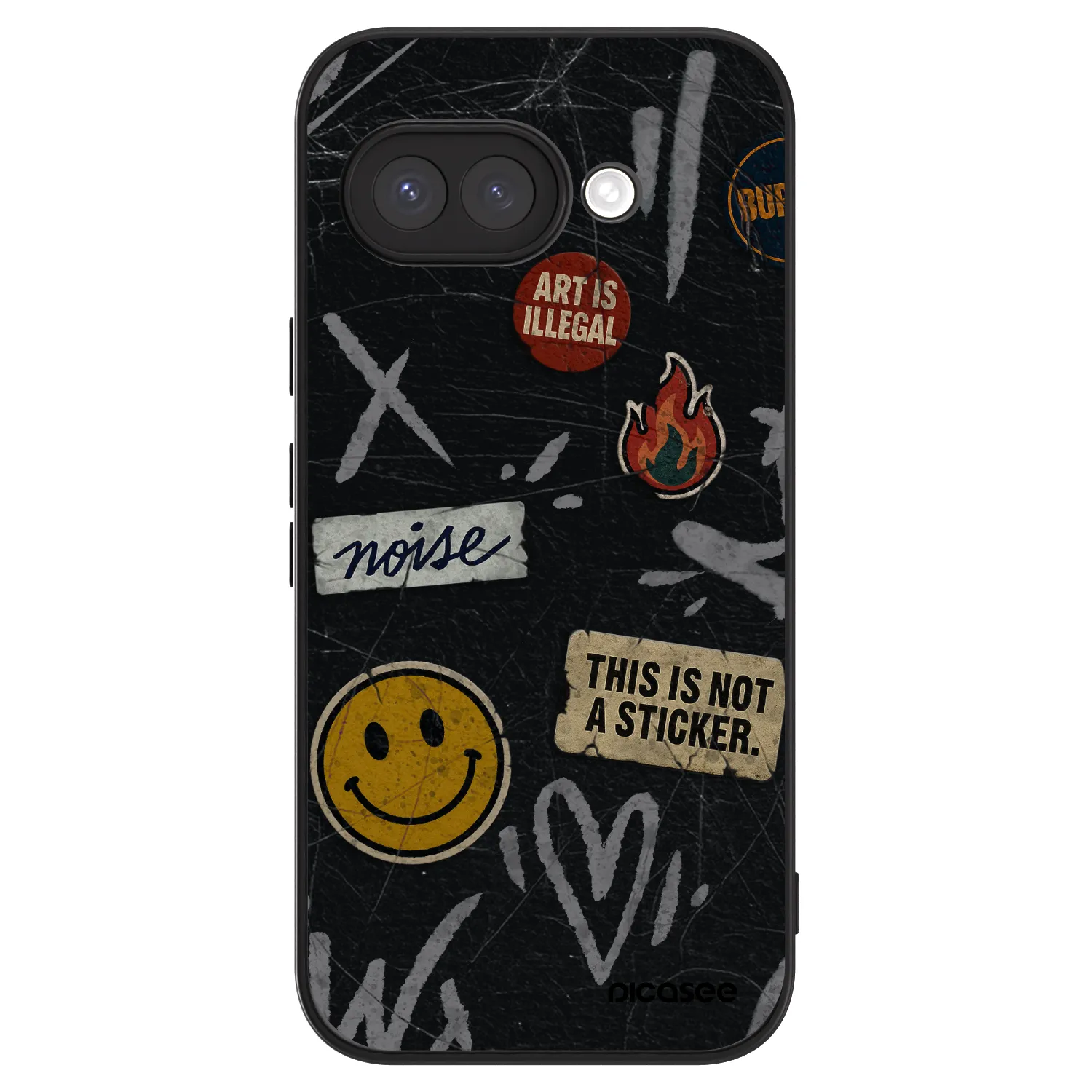 Picasee ULTIMATE CASE pentru Google Pixel 9a - STICKERS x TAGS