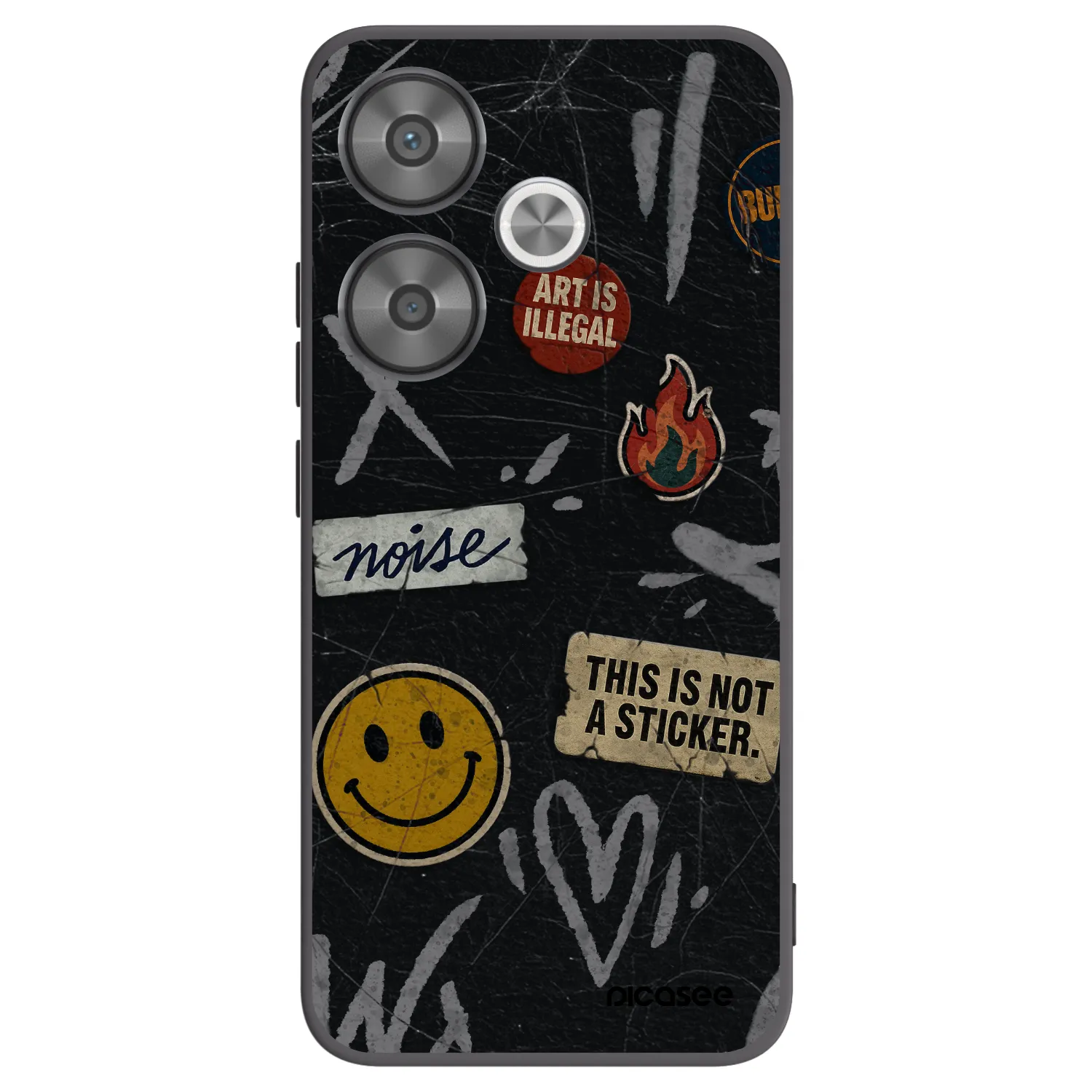 Picasee husă neagră din silicon pentru Xiaomi Poco F6 - STICKERS x TAGS