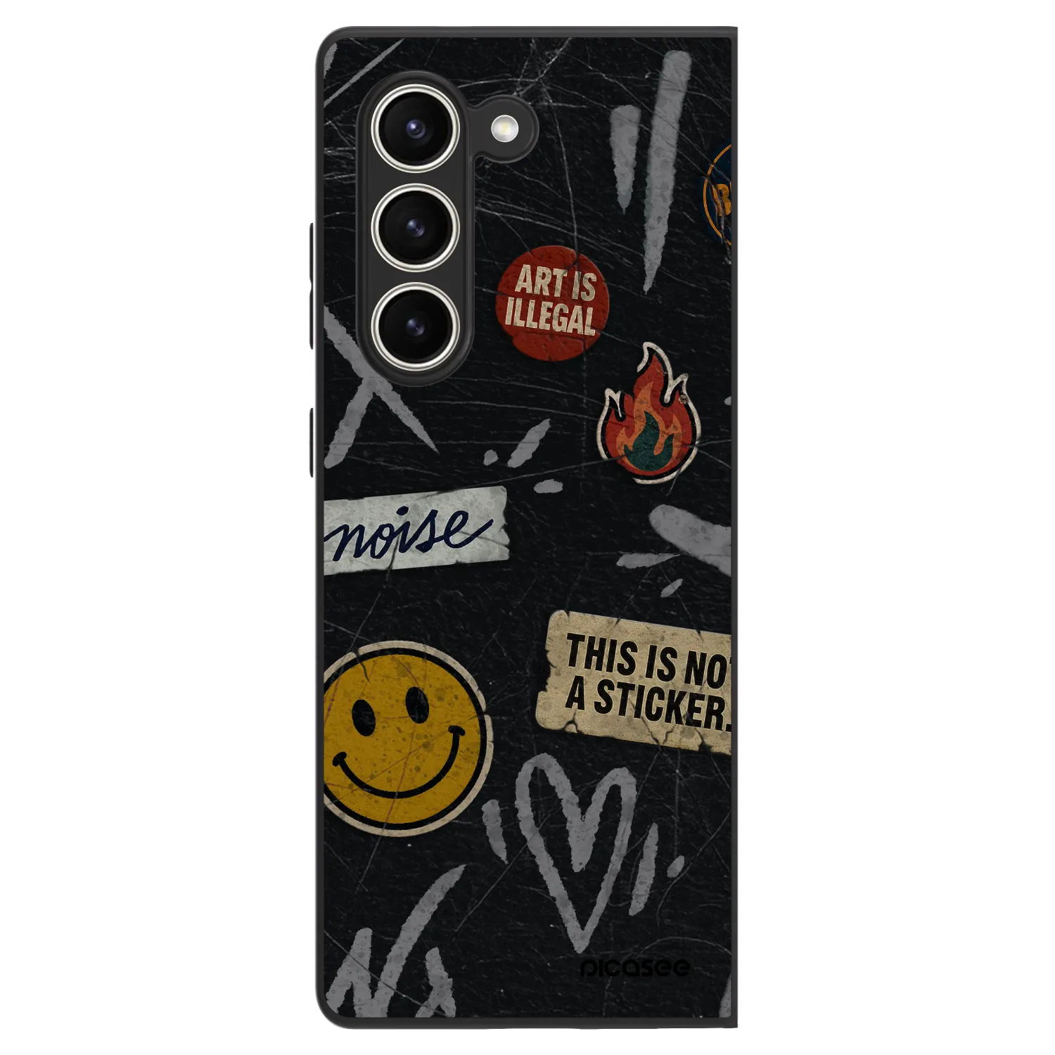 Picasee ULTIMATE CASE pentru Samsung Galaxy Z Fold5 5G - STICKERS x TAGS