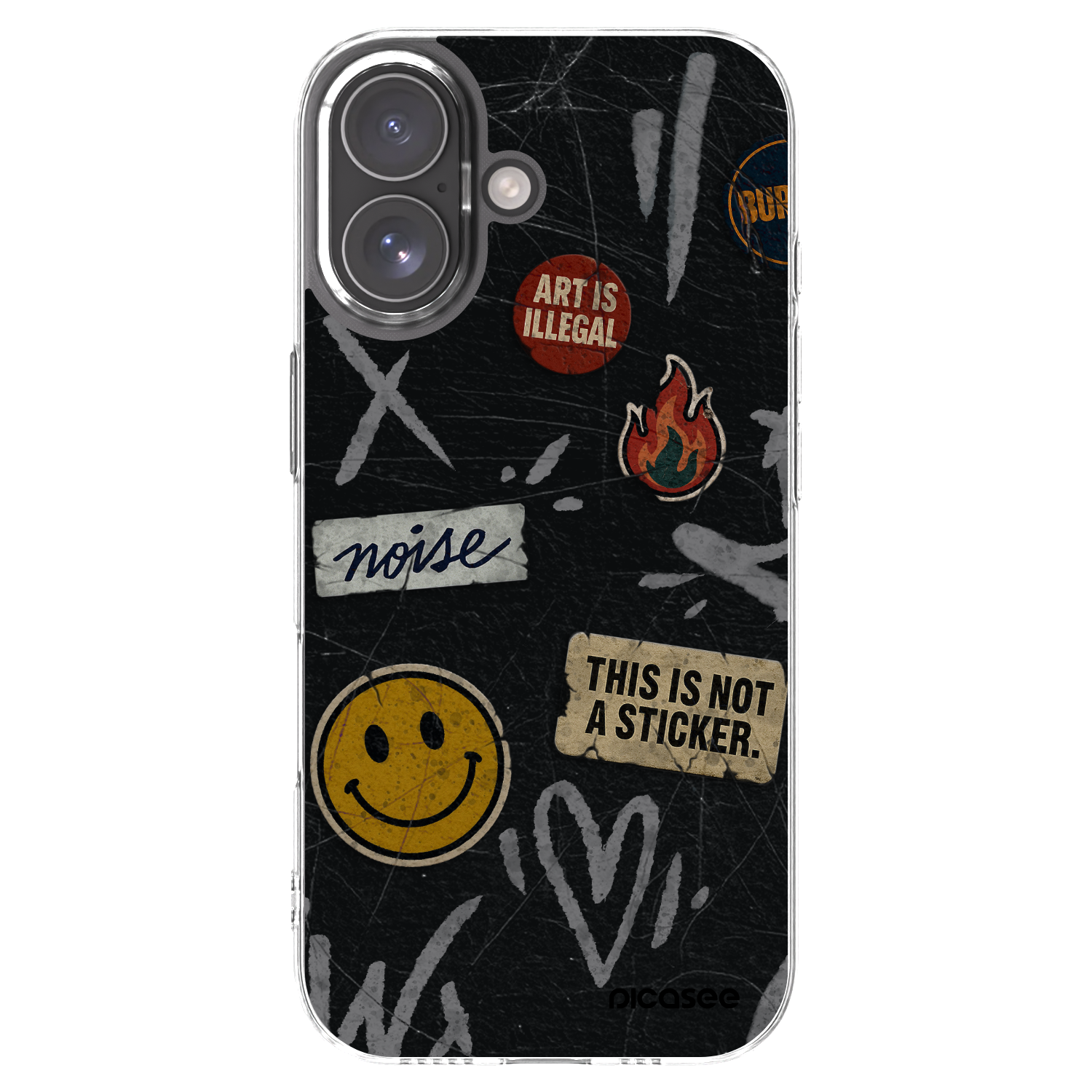 Picasee husă transparentă din silicon pentru Apple iPhone 17 - STICKERS x TAGS