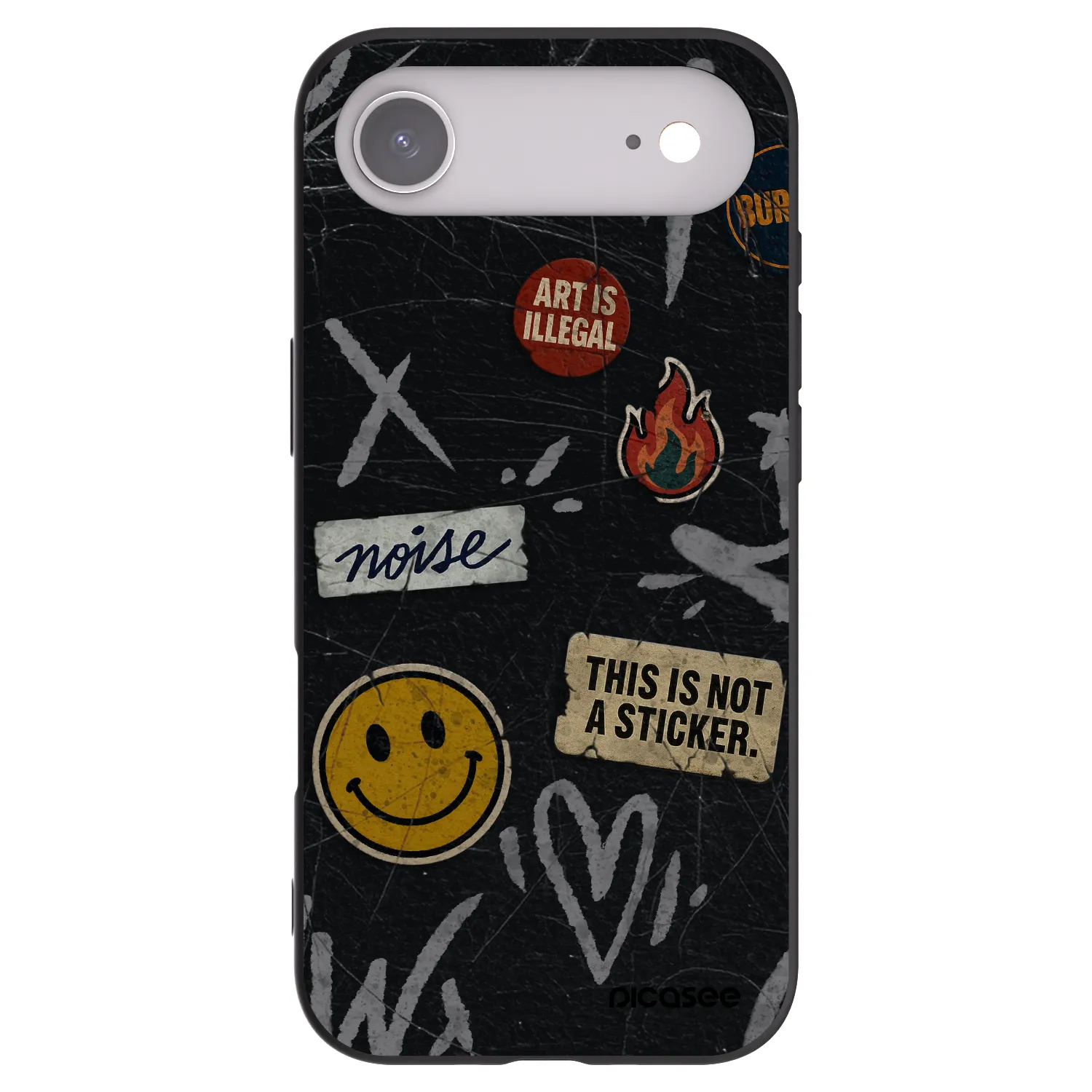 Picasee husă neagră din silicon pentru Apple iPhone Air - STICKERS x TAGS