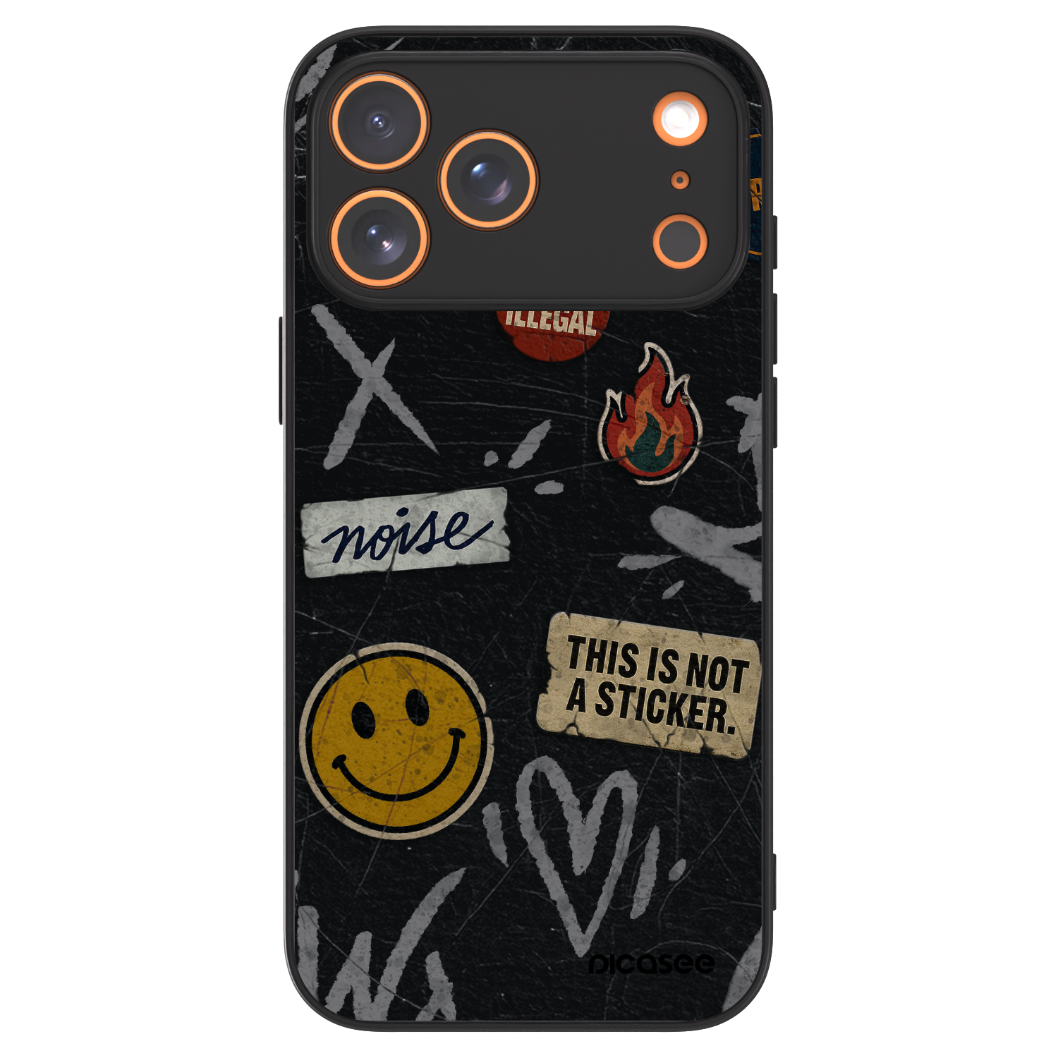 Picasee ULTIMATE CASE pentru Apple iPhone 17 Pro Max - STICKERS x TAGS